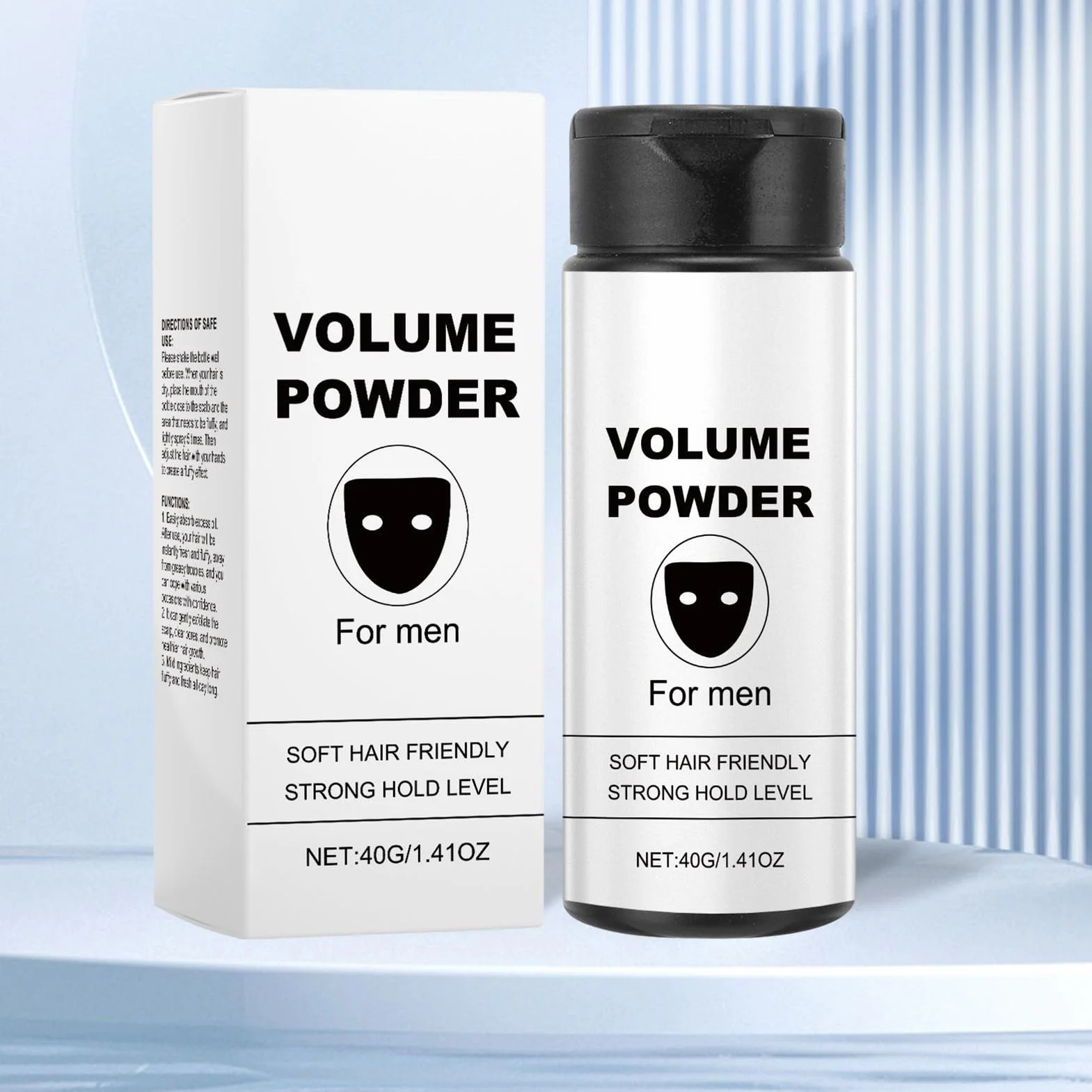 Hair Texture Powder, Styling Powder, Strong Hold Lightweight Feel Travel Size Compact Bottle Long Lasting, Portable Hairstyle Grooming for Business, Trips, Appointments
