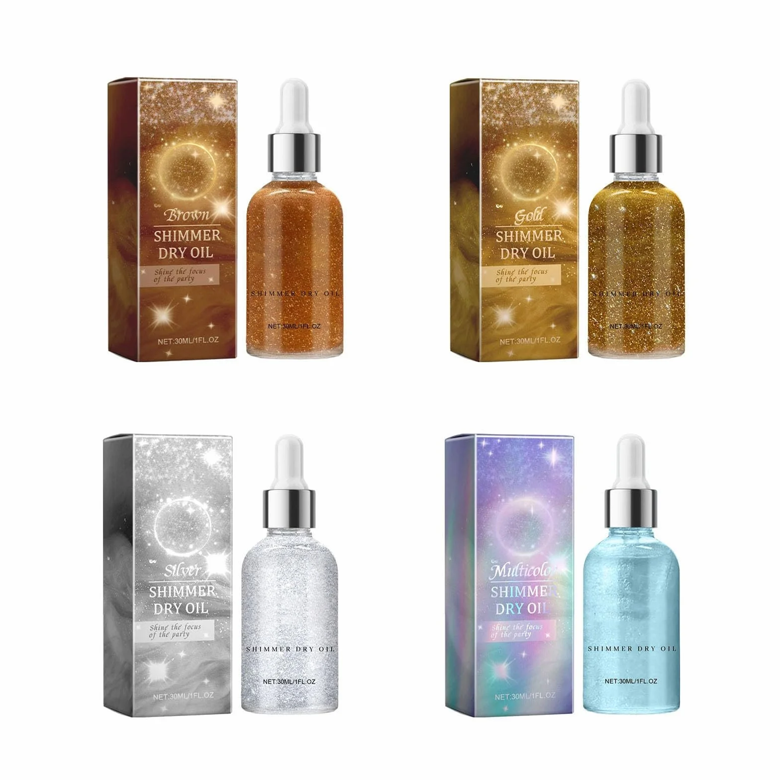 Orphic Shimmer Dry Oil Body Glitter Oil wodoodporny długotrwały puder brokatowy