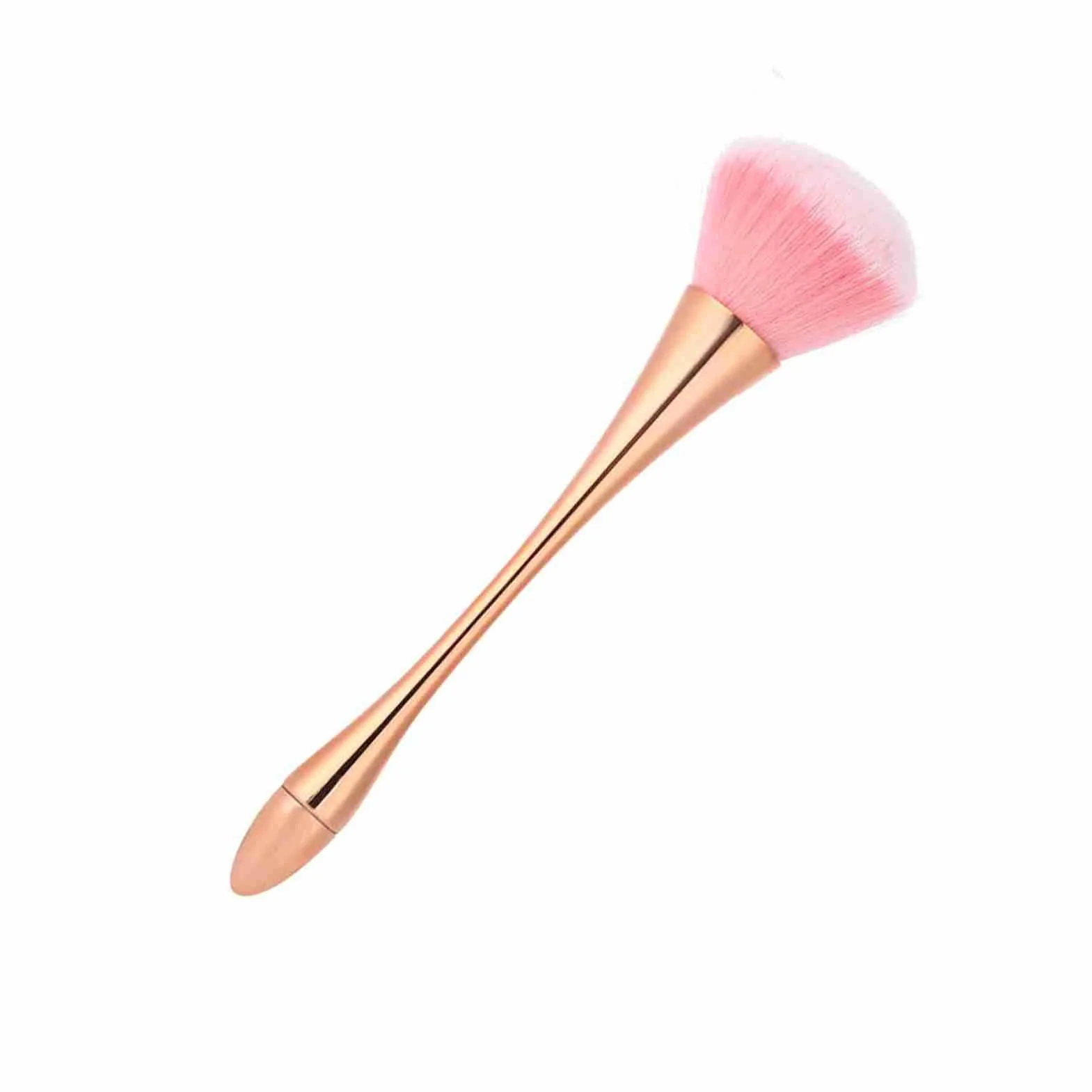 Generic Pędzel do Paznokci, Wielofunkcyjne Narzędzie do Paznokci, Dobrze Zaprojektowane do Domu Manicure Salon Salon Kosmetyczny (Różowe złoto)