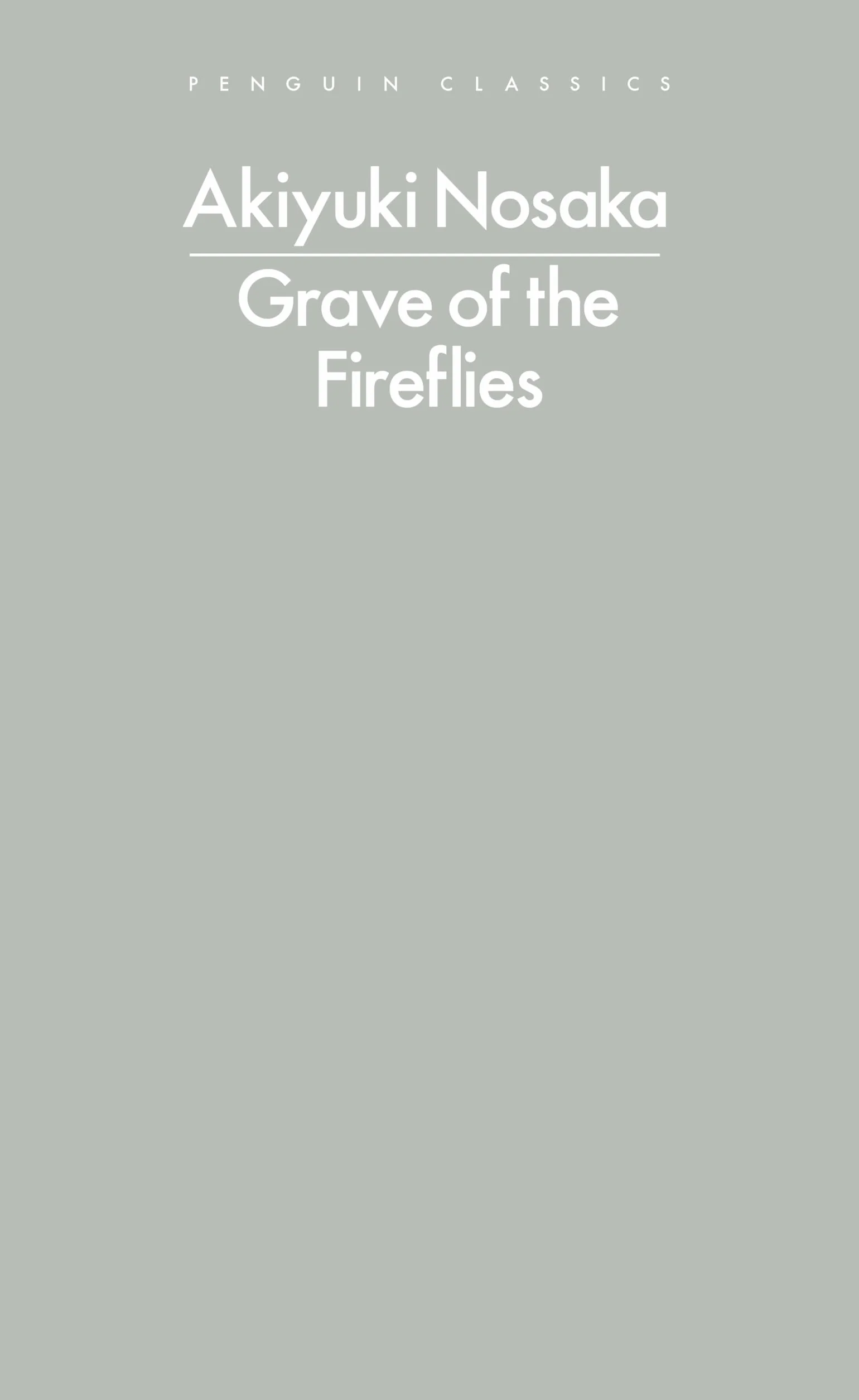 Grave of the Fireflies: Akiyuki Nosaka