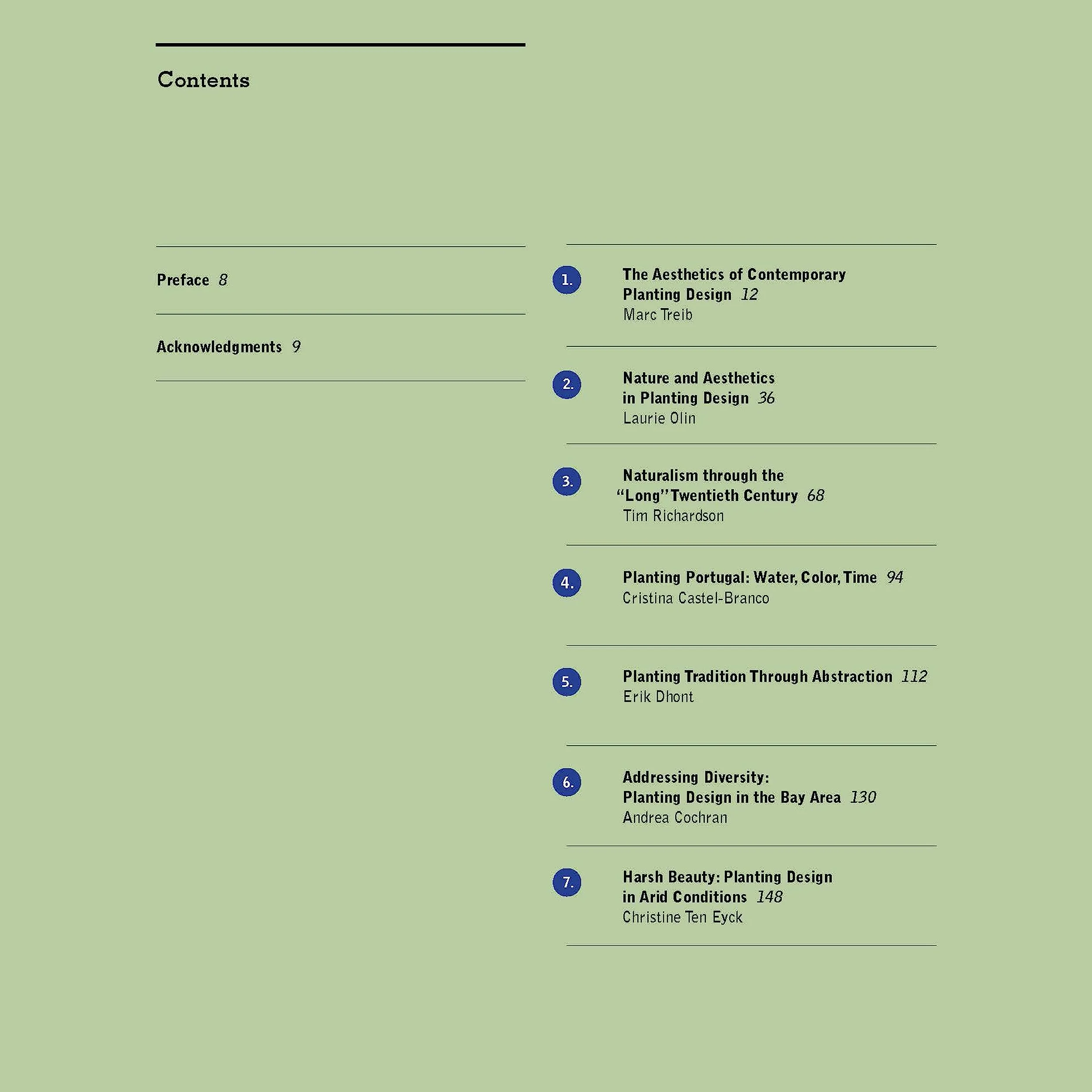 Aesthetics Of Contemporary Planting Design /anglais