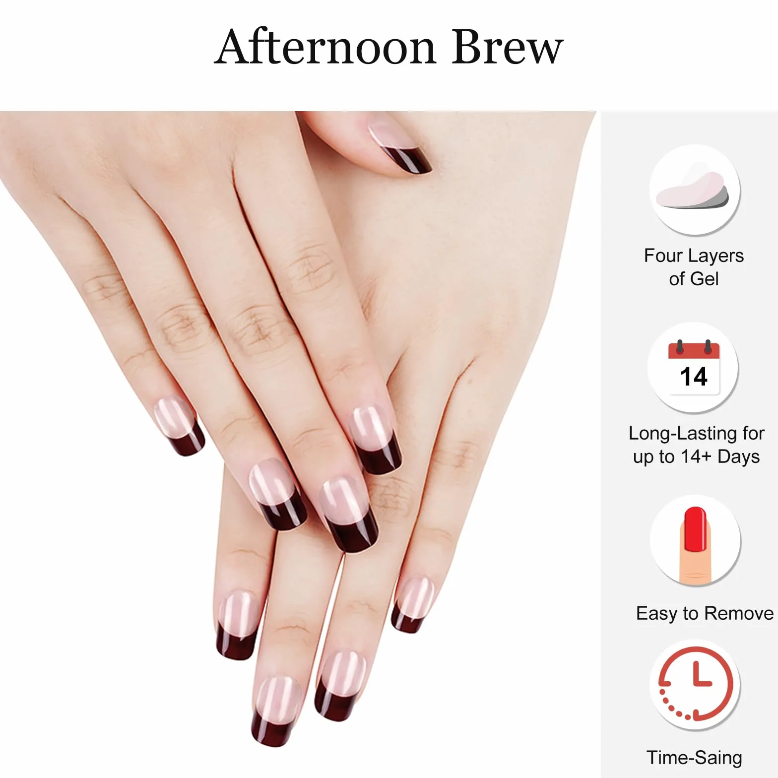 Żelowe paski do paznokci 20 szt. wodoodporne samoprzylepne naklejki do manicure francuskiego