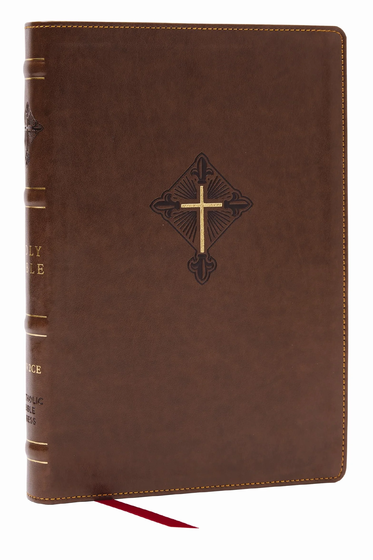 Rsv2ce, Thinline Large Print Catholic Bible, Brown Leathersoft, Comfort Print: Revised Standard Edition, Second Catholic Edition, Thinline, Large ... Comfort Print, with 1 Ribbon, and Maps