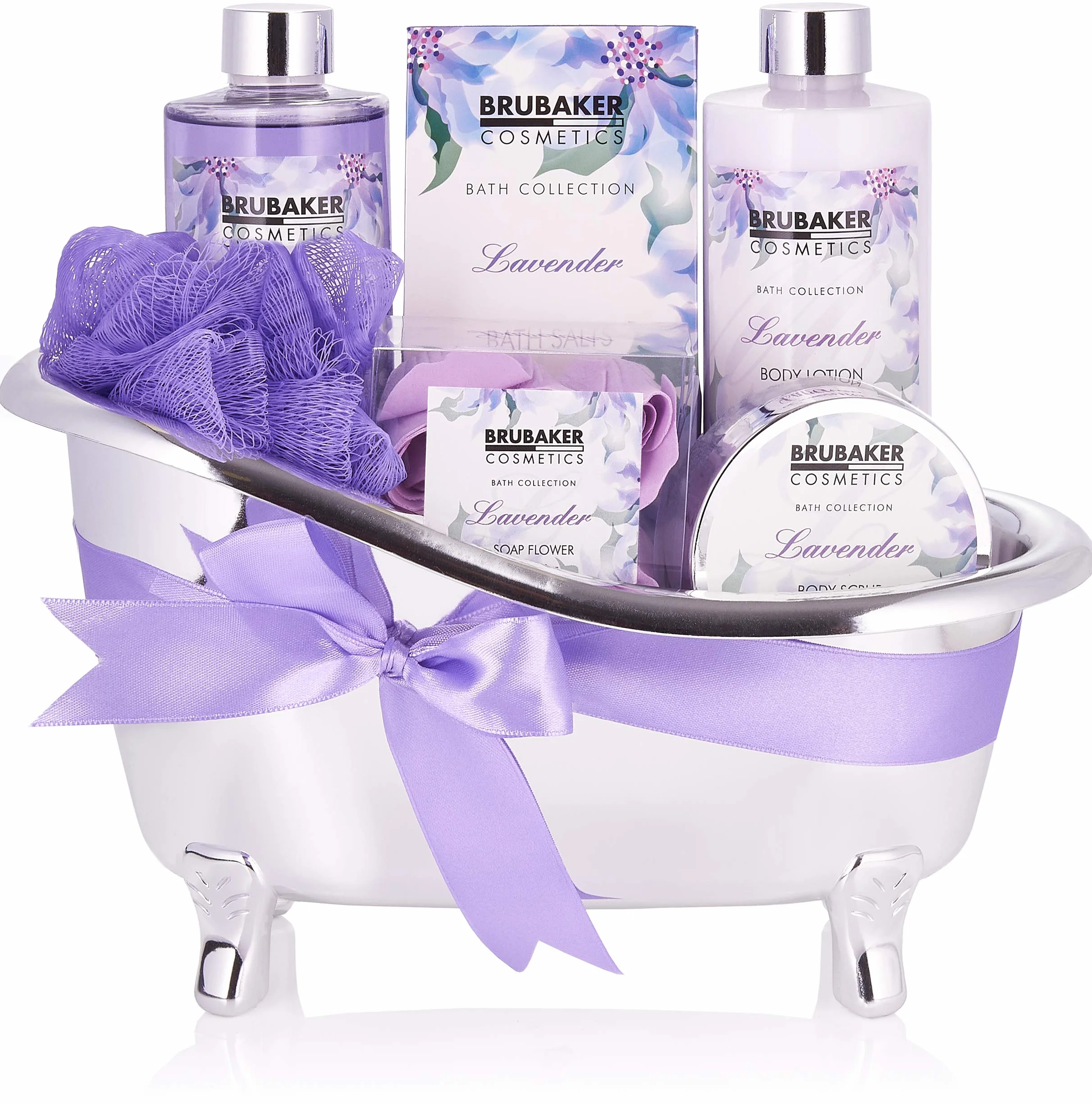 BRUBAKER Cosmetics Lawenda Bath and Shower Set 7-Częściowy Zestaw Upominkowy