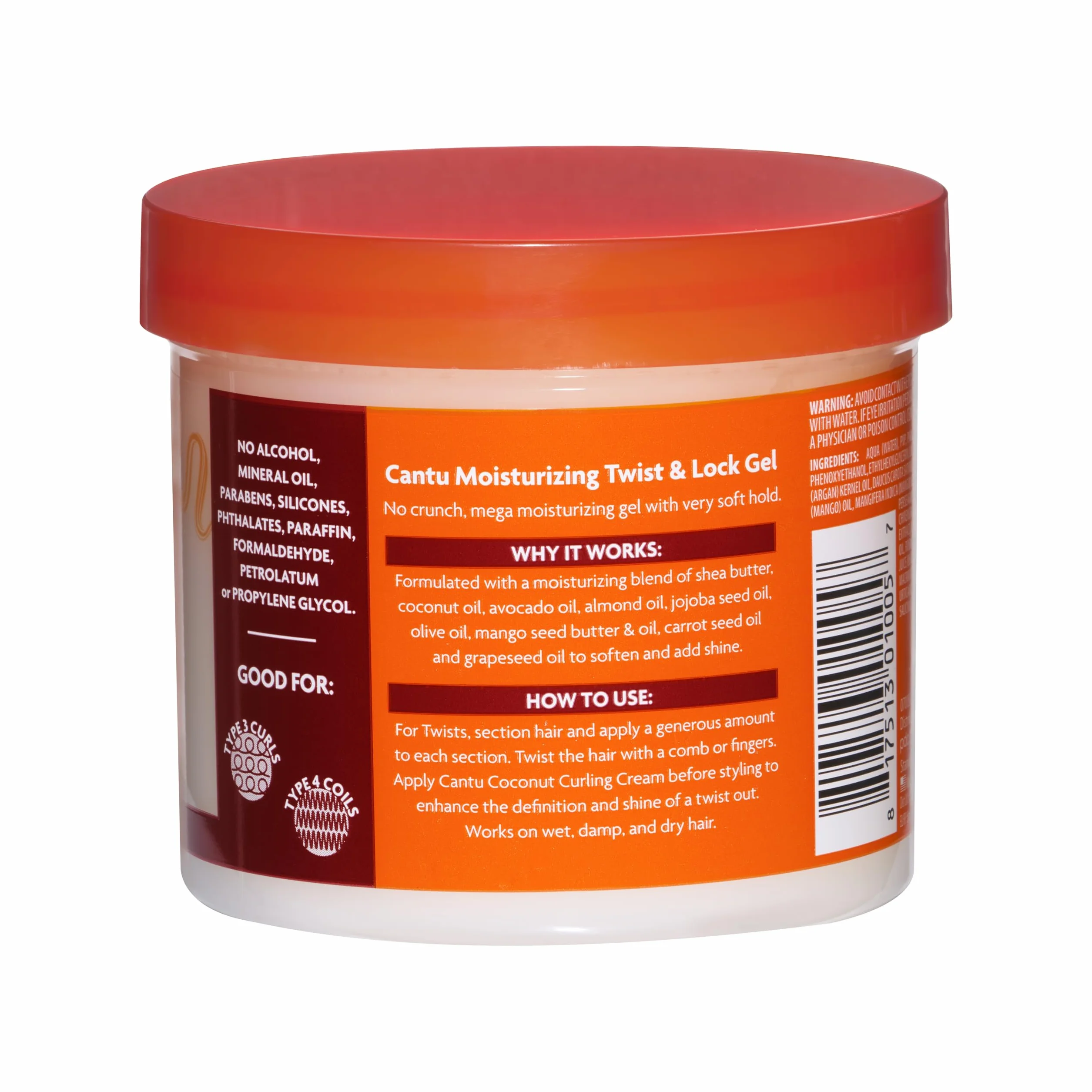 Cantu Żel z Masłem Shea Nawilżający Fale i Loki, 370 g