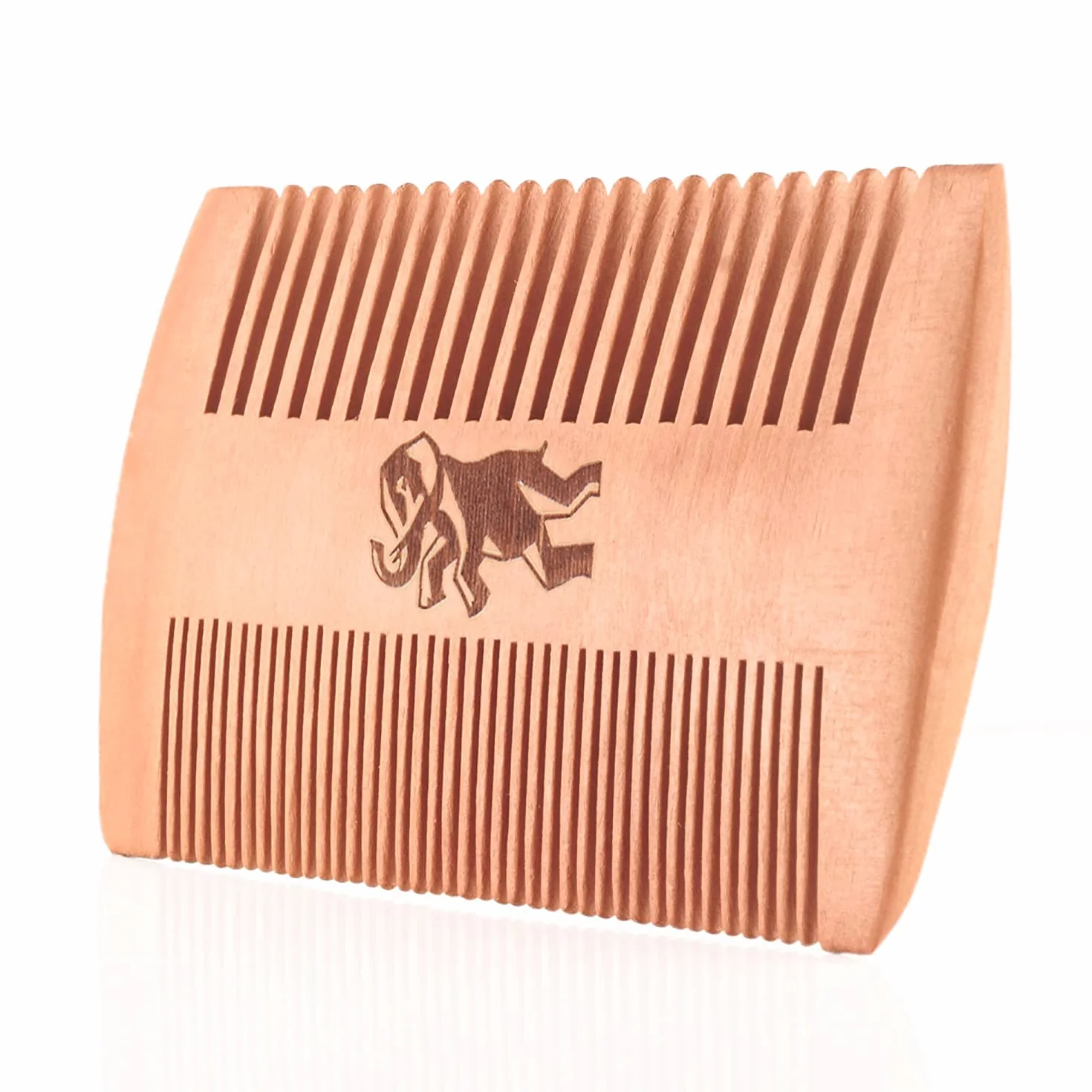 Ultralight Bartkamm von Camden Barbershop Company ? Birnbaumholz ? inkl. Etui ? für die tägliche Bartpflege & das Auftragen von Bartöl/Beard Balm ?
