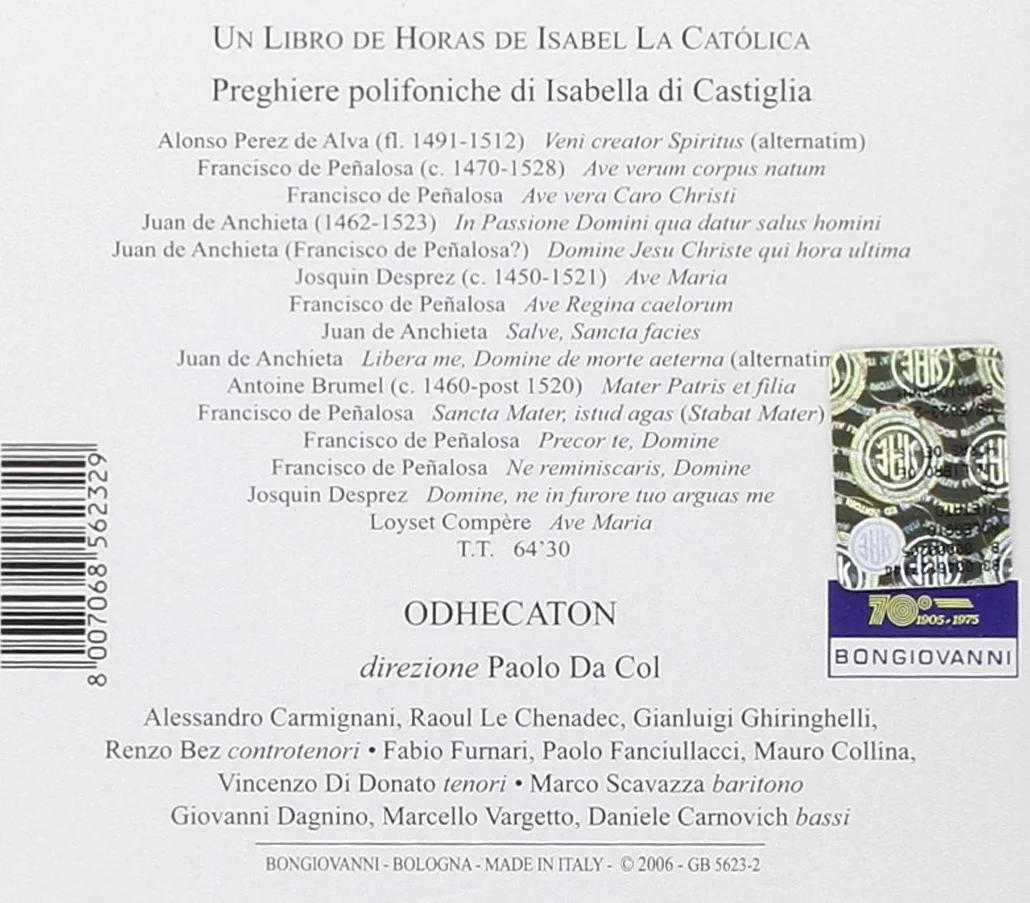 Un Libro De Horas De Isabel La Catolica (Polyphonic Prayers)