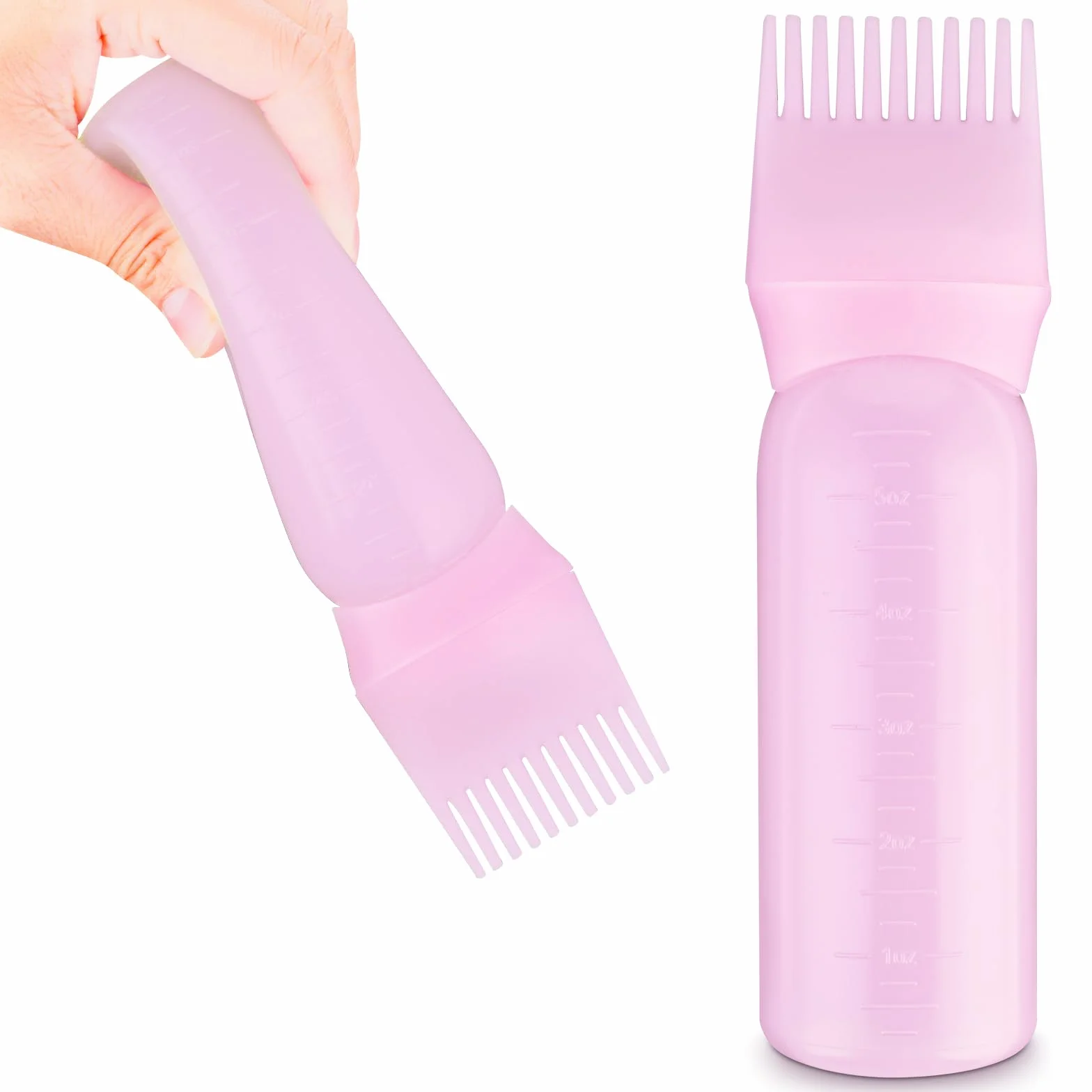Aplikator z grzebieniem korzeniowym 170 ml do włosów szczotka z skalą farbowania