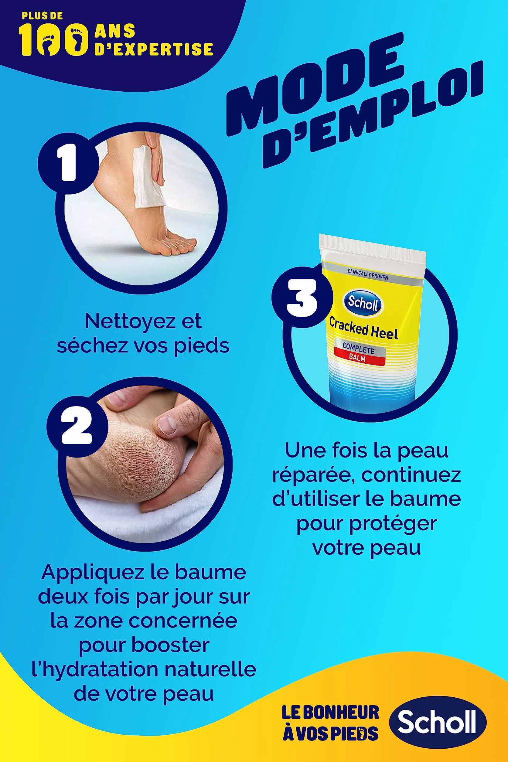 Scholl Krem do stóp Przeciwpękające lub popękane pięty 24h 60ml