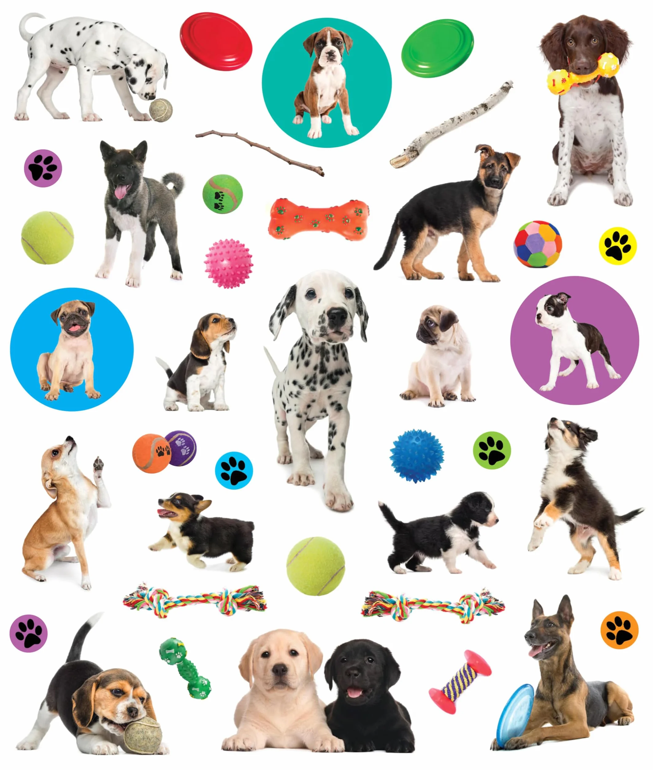 Eyelike Stickers: Puppies