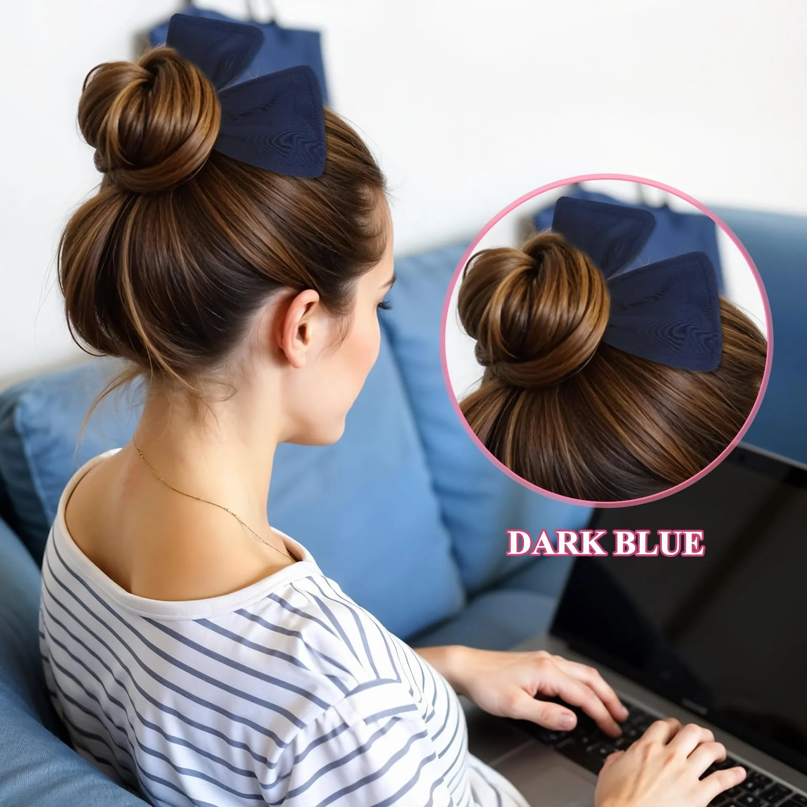 Thinp French Twist Hair Bun Maker 3 sztuki wałek do włosów wielokrotnego użytku