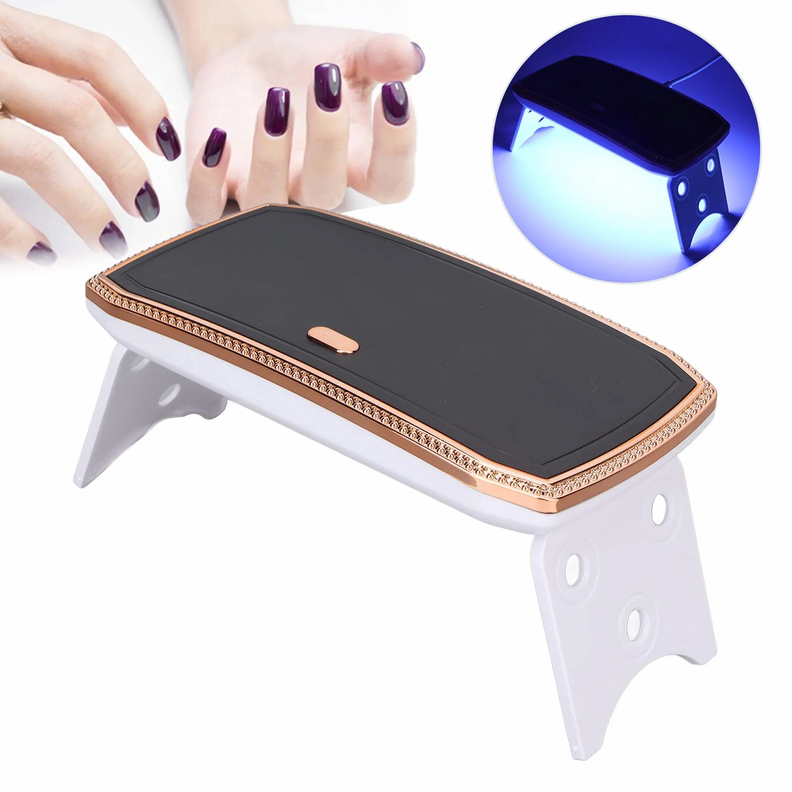 Mini lampa LED do paznokci 36W składana UV utwardzana żelowych DIY Nail Art