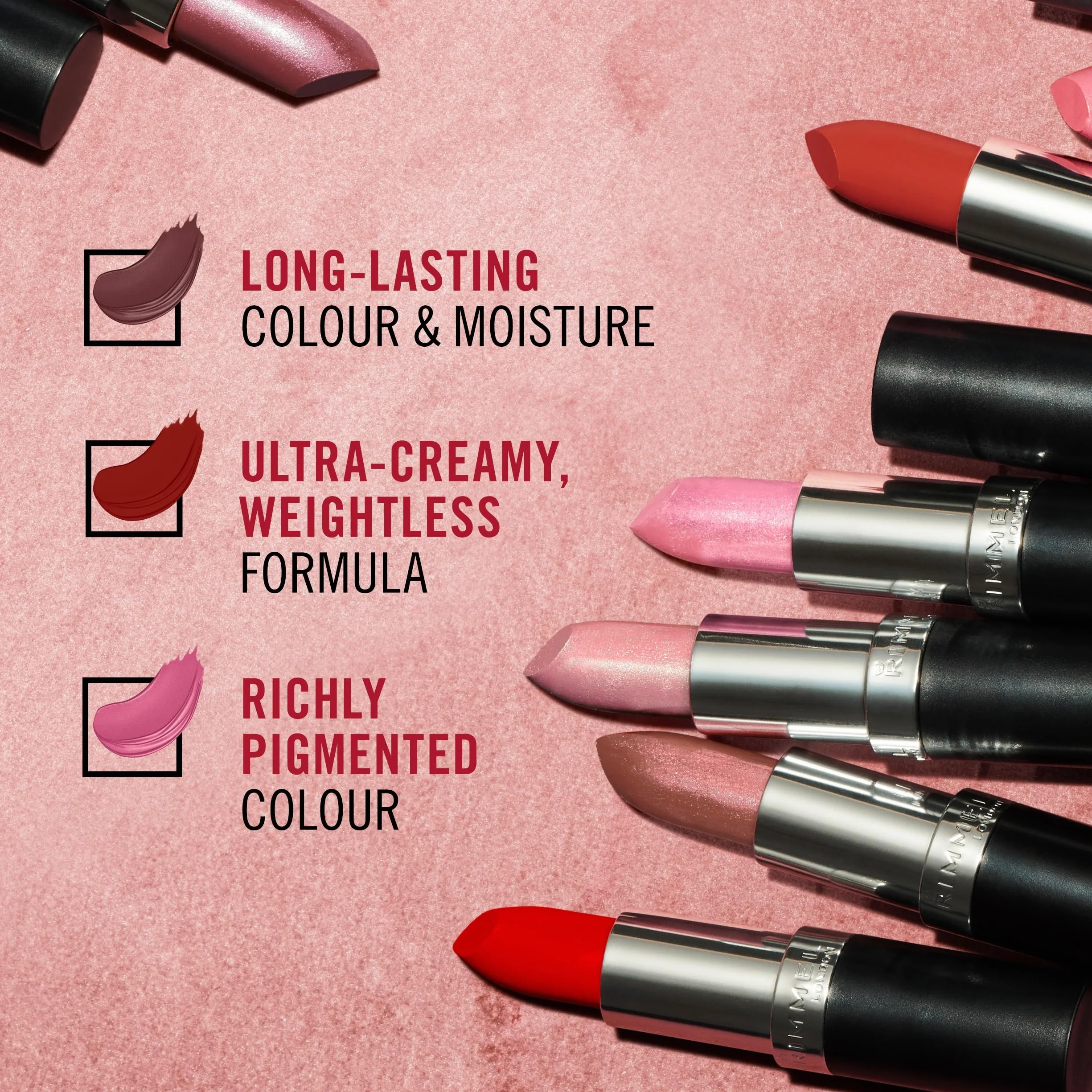 Rimmel Lasting Finish By Kate Pomadka, 008 Dusty Rose, 4 g