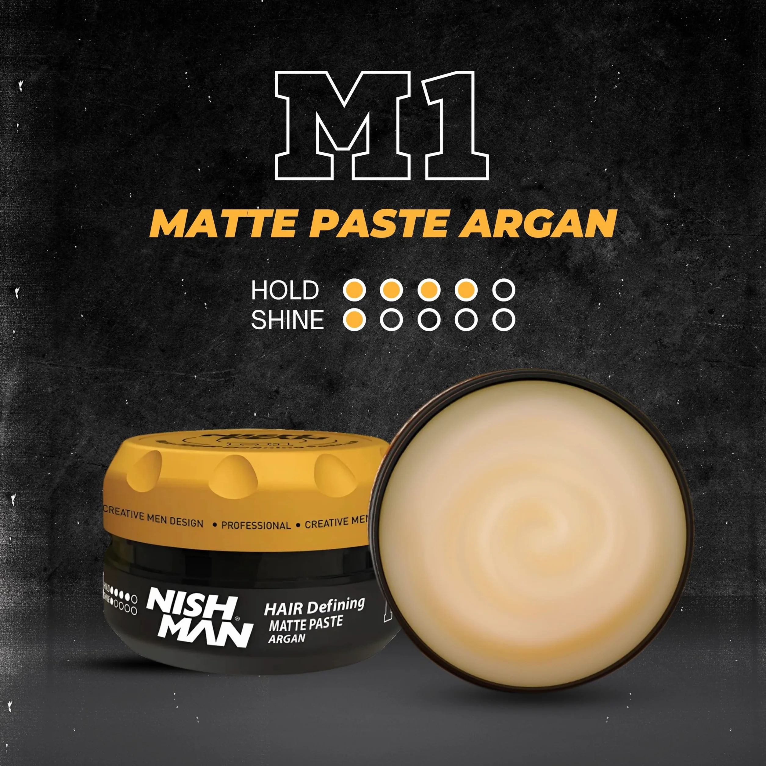 NISHMAN Wosk do Stylizacji Włosów Matowa Pasta Argan 100g