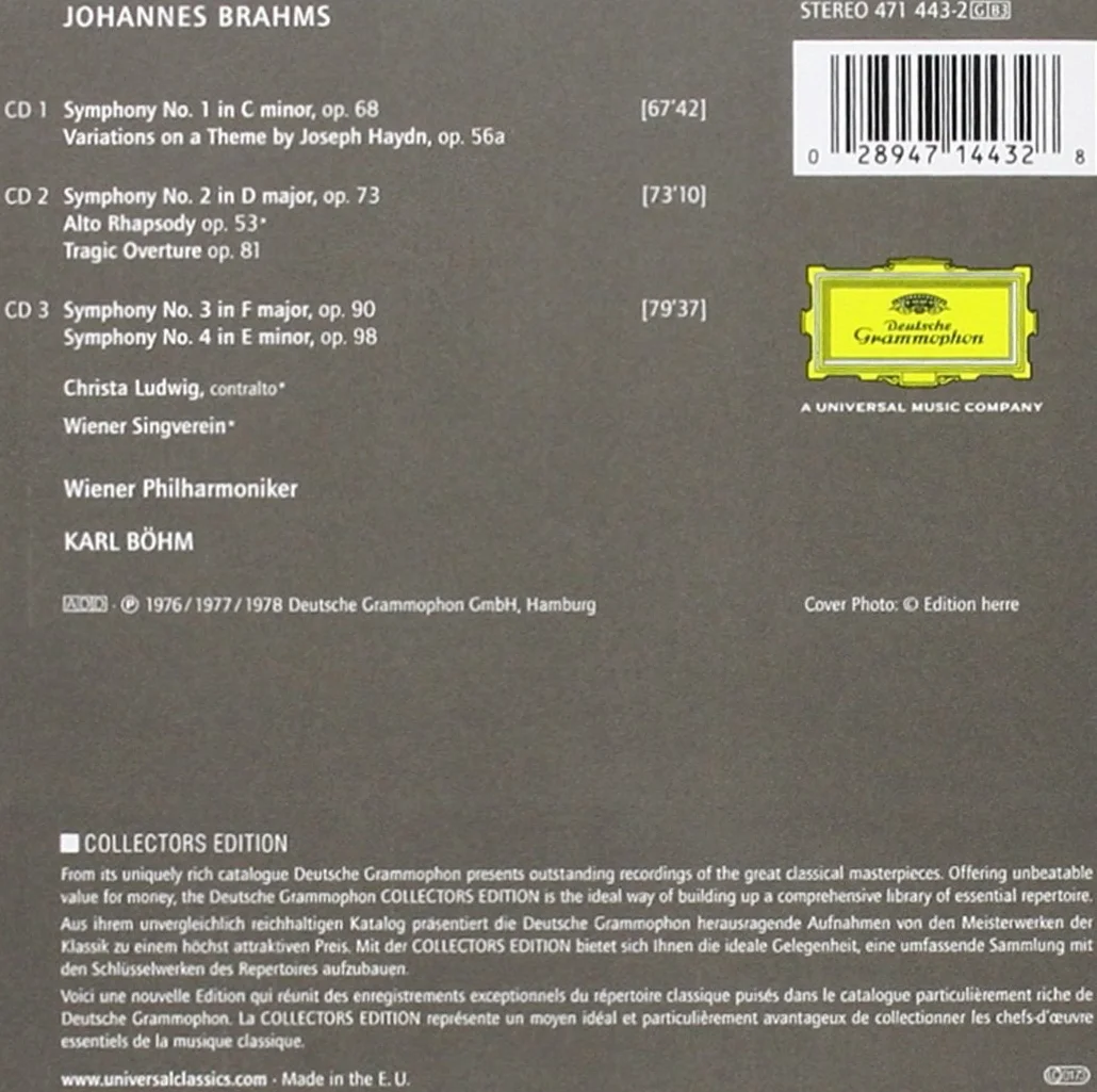 Four Symphonies: Haydn Variations (Bohm/Wiener Philharmonic)