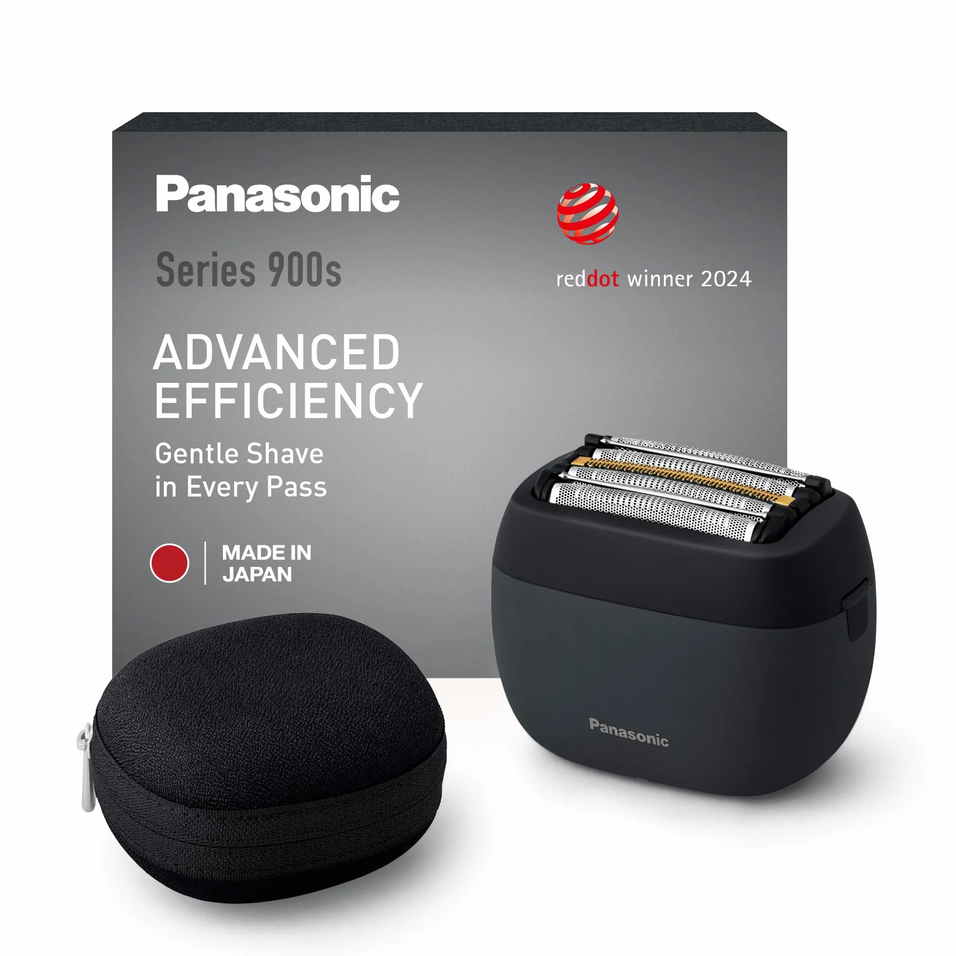 Golarka Panasonic ES-PV3B-K803 Series 900s, Golenie na Mokro i Sucho, 5-Ostrzowa Golarka Elektryczna Dla Mężczyzn, Inteligentny Czujnik Zarostu, USB-C, Etui, Matowa Czerń