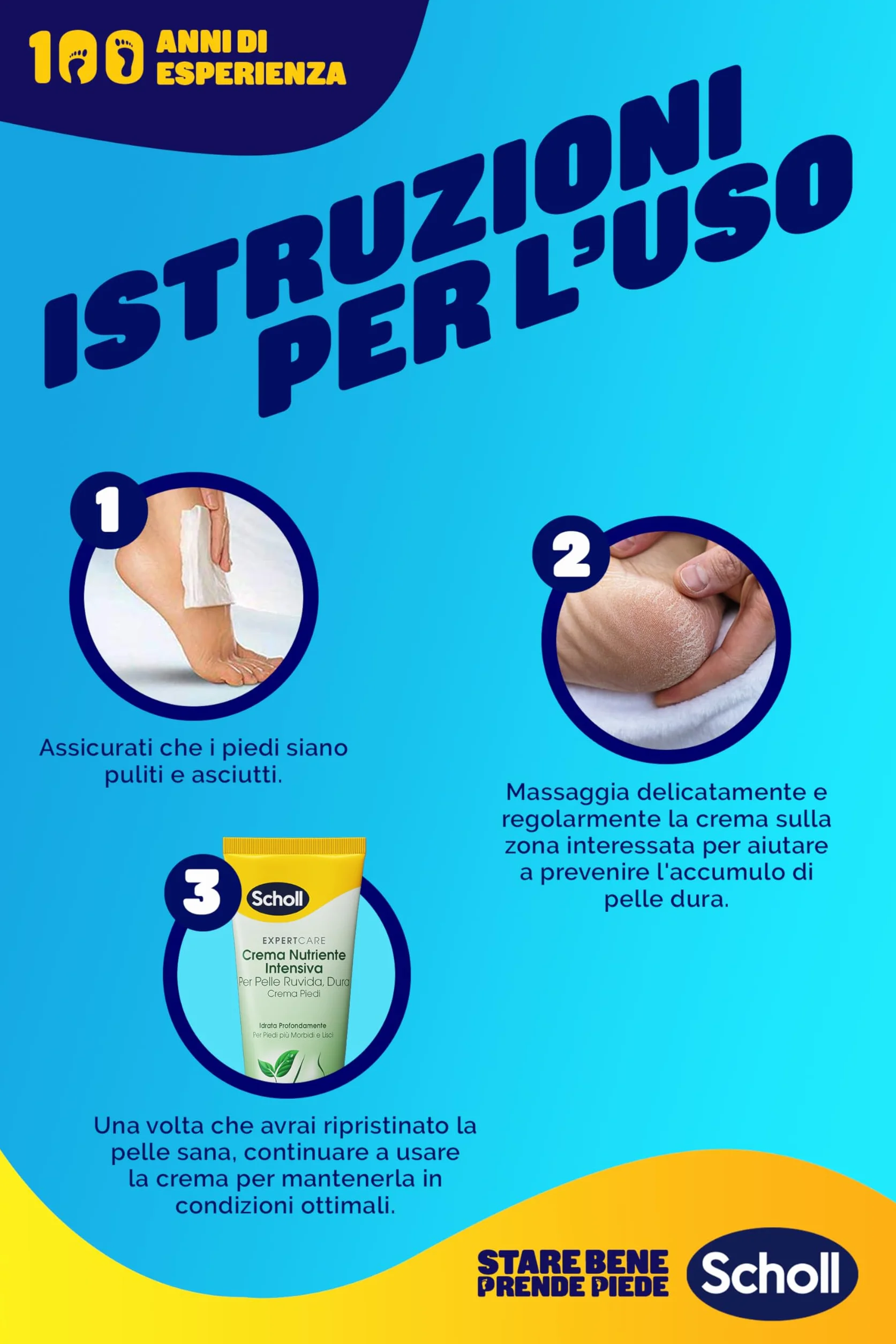 Scholl Intensywny krem do odżywiania, krem do stóp do szorstkiej skóry, twardy, głęboko nawilżający, do miękkich i gładkich stóp, 75 ml