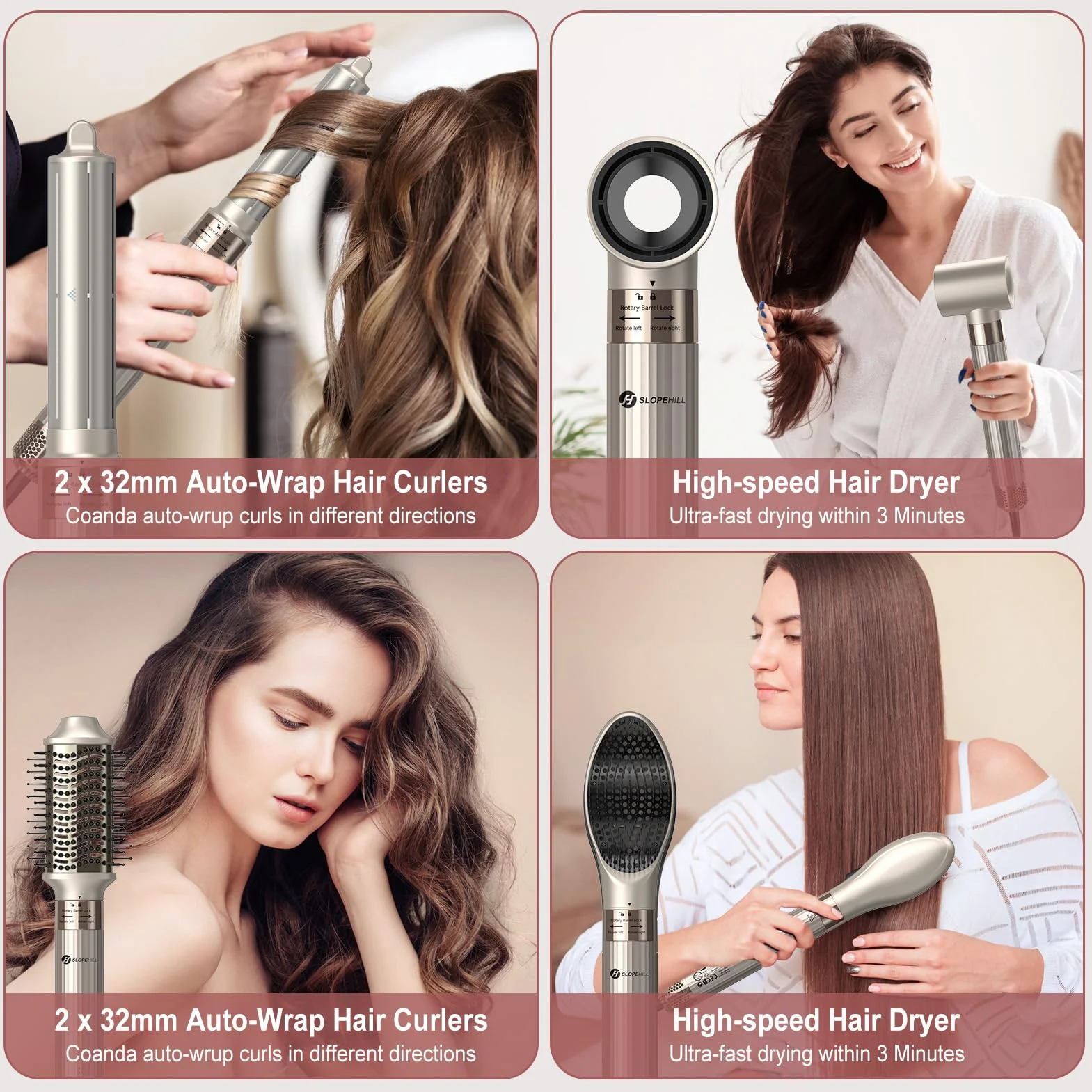 Slopehill Airstyler 5 w 1 110 000 RPM Ionic suszarka do włosów