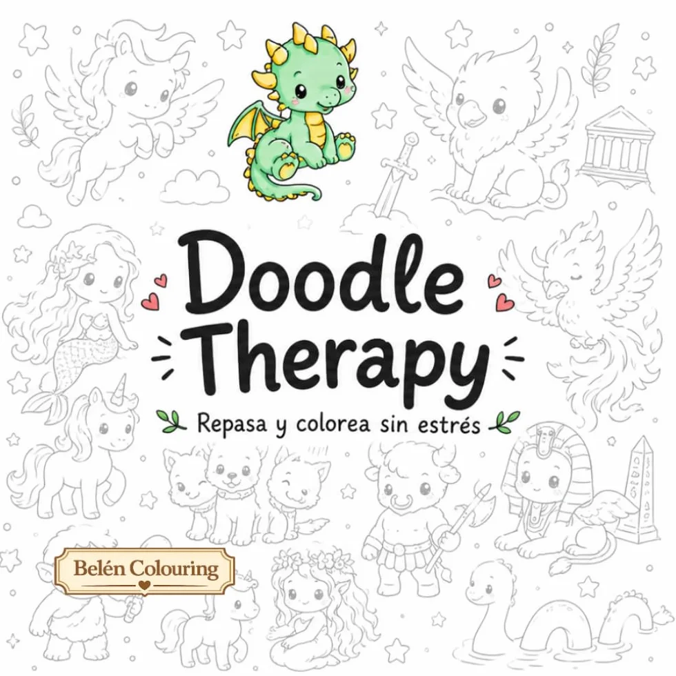 Doodle Therapy: Repasa y colorea sin estrés