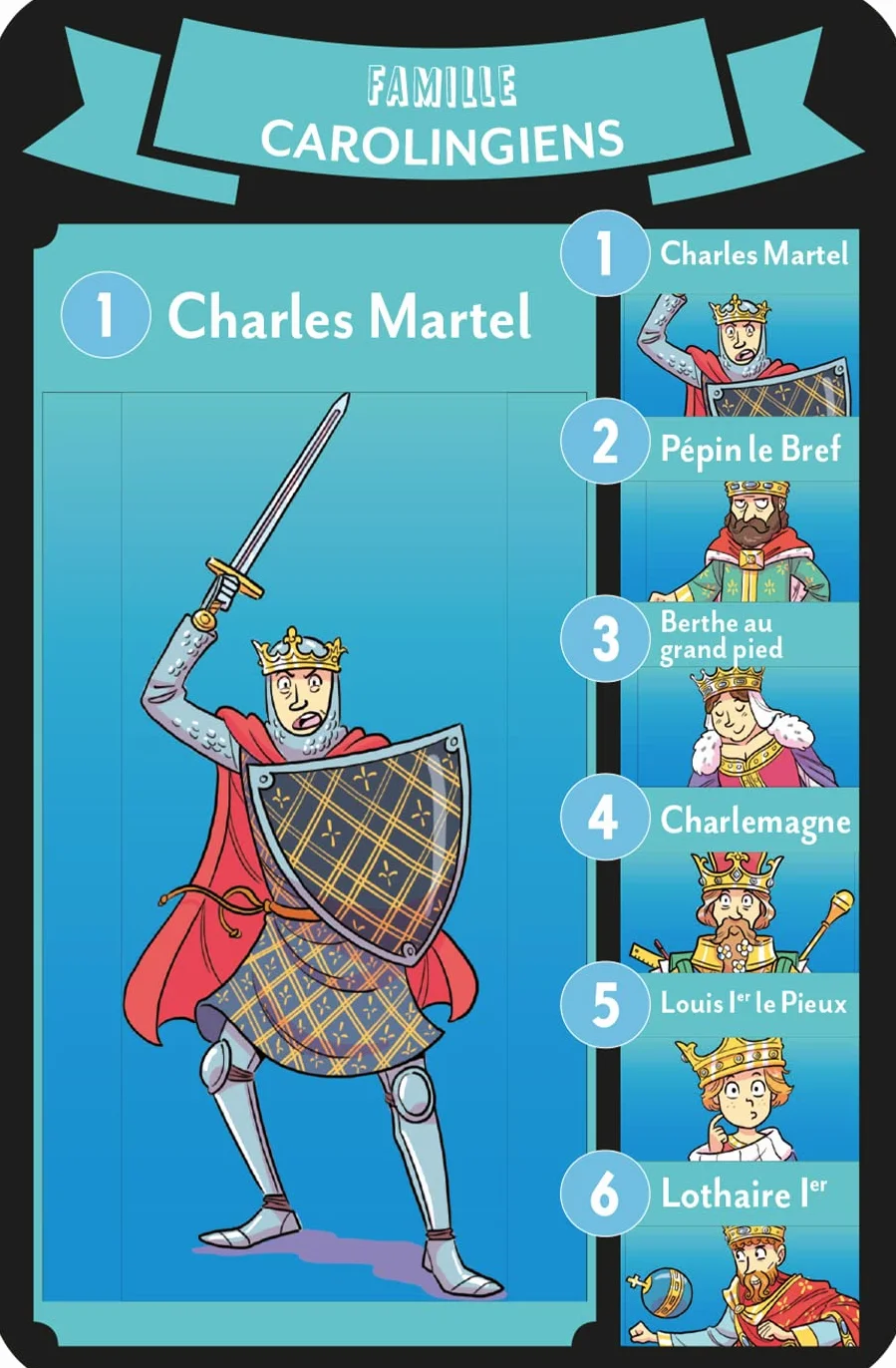 7 familles des Rois et Reines de France
