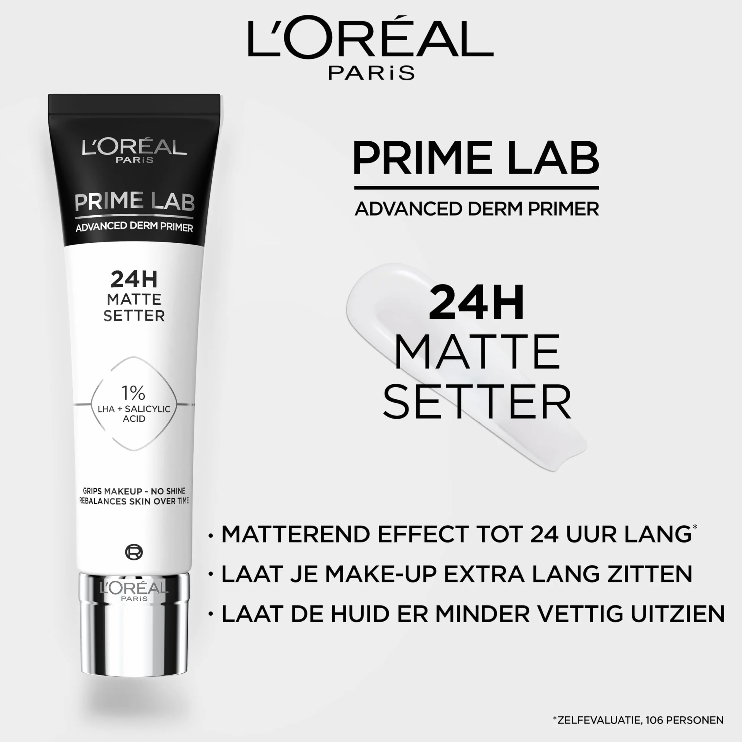 L’Oréal Paris 24H Matte Setter Baza pod Makijaż, 30 ml