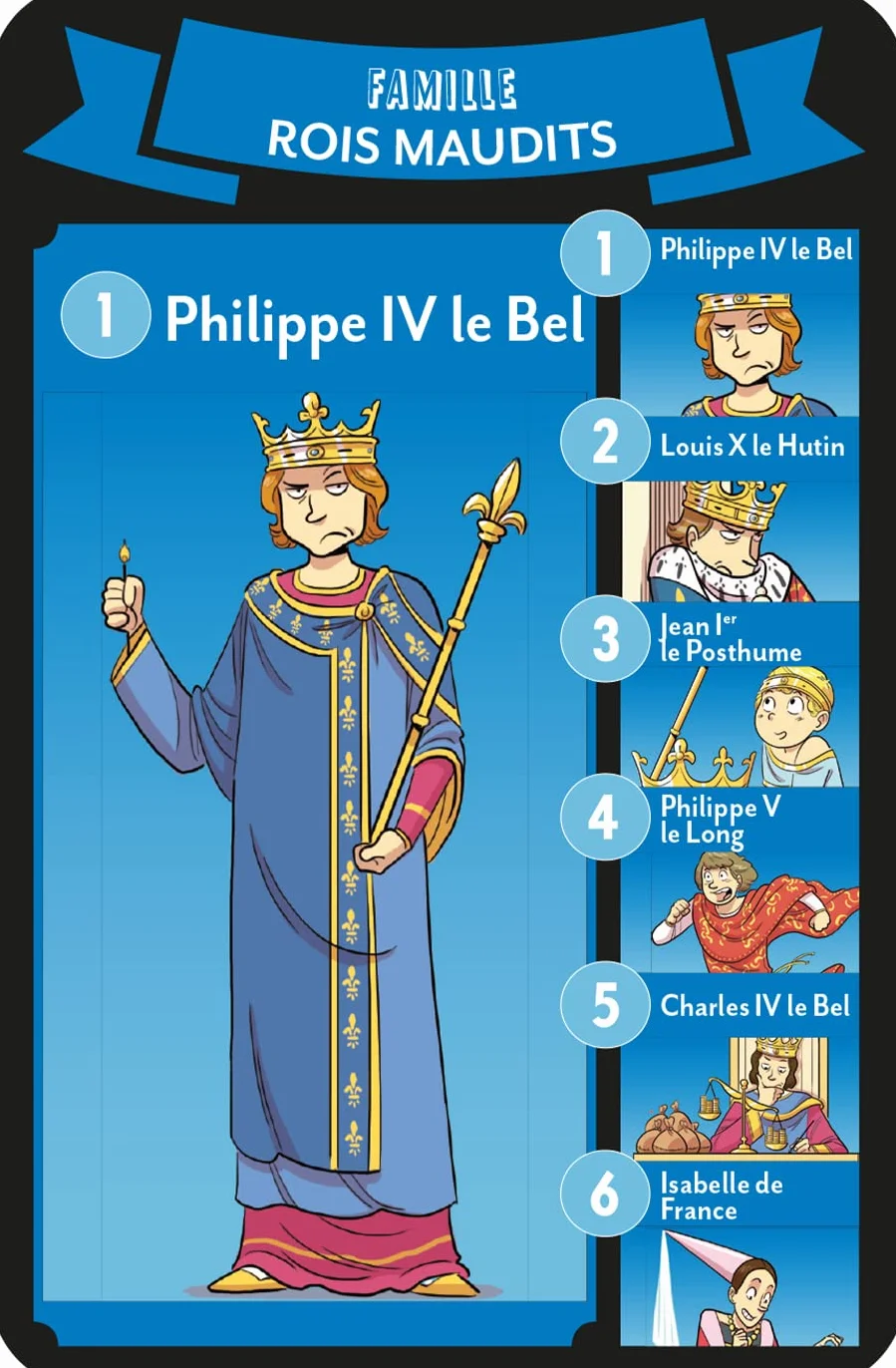 7 familles des Rois et Reines de France