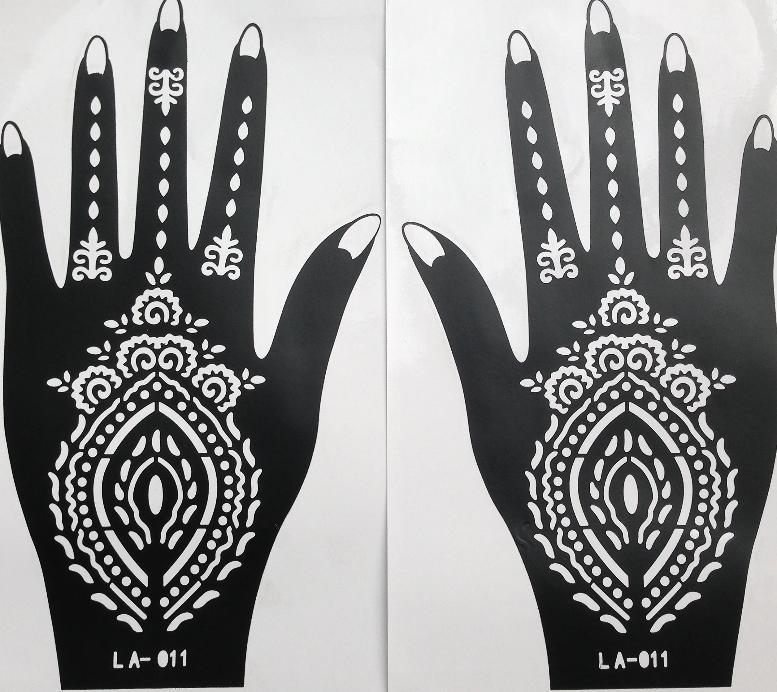 Mehndi szablony zestaw 2 szt. Henna Designs la011