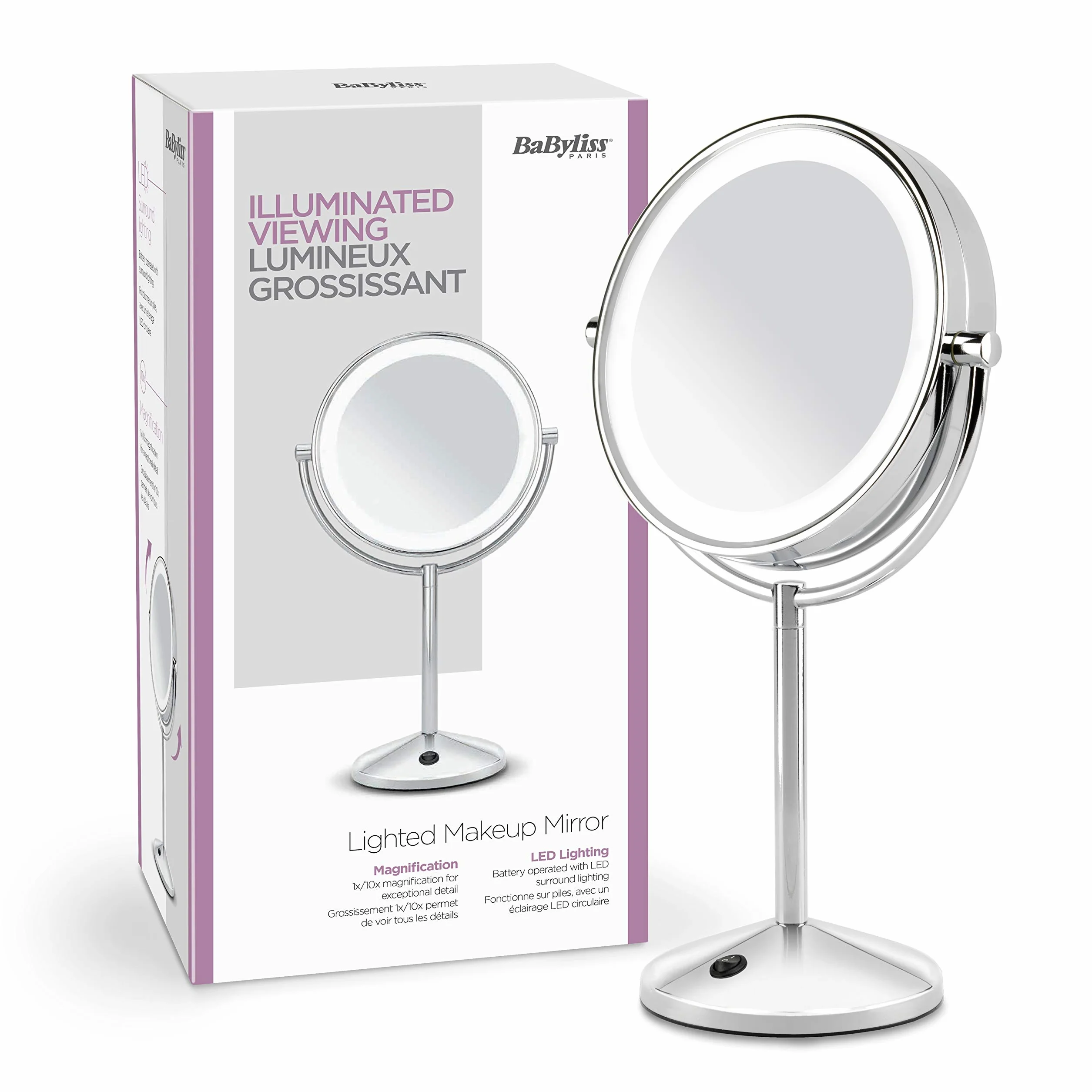 BaByliss Kompaktowe Podświetlane Lusterko Do Makijażu