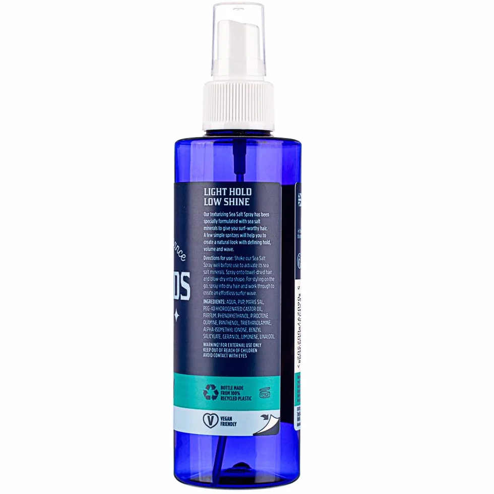 The Bluebeards Revenge Sea Salt Spray 300ml For Curly Hair Adds Texture Volume Natural Matt Finish