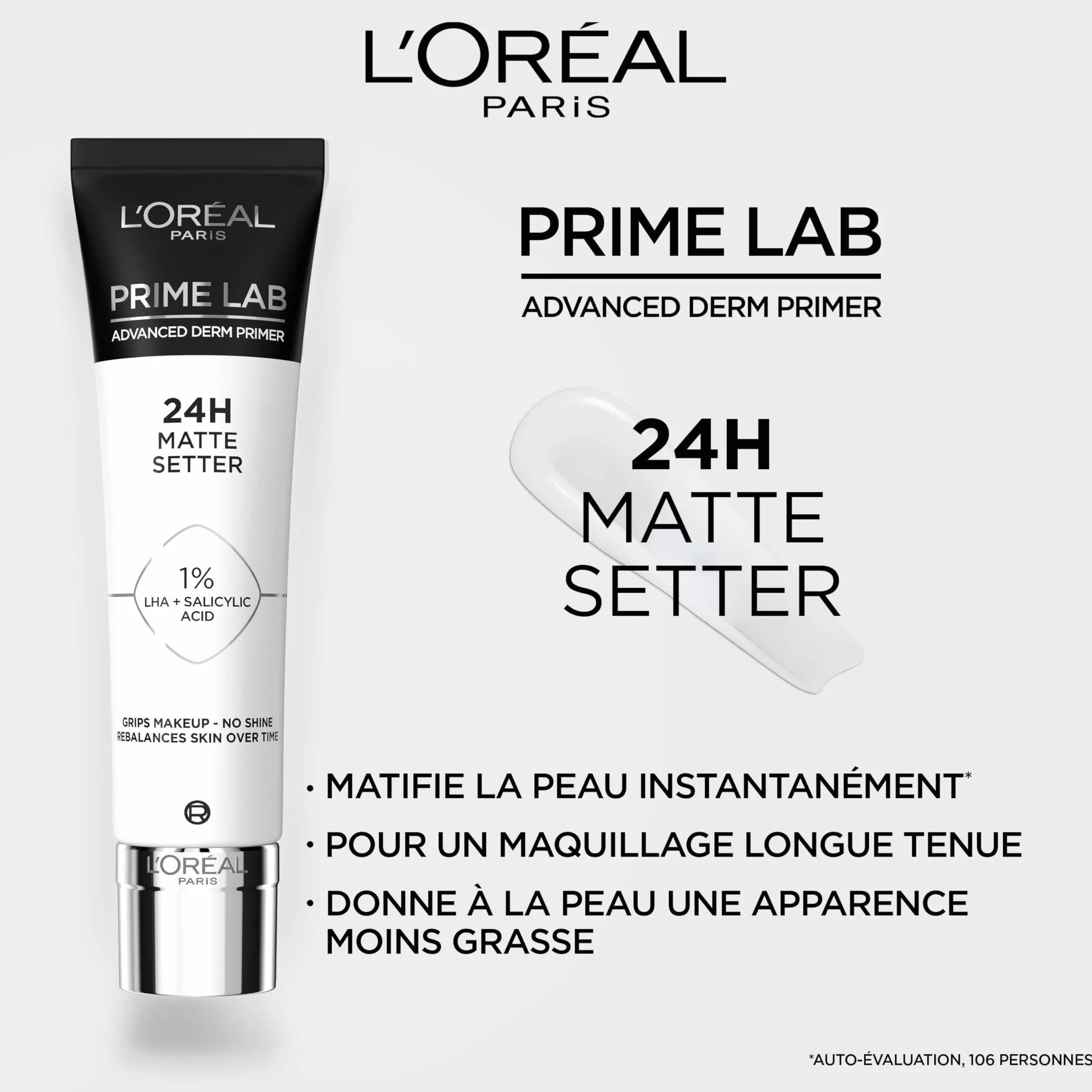 L’Oréal Paris 24H Matte Setter Baza pod Makijaż, 30 ml