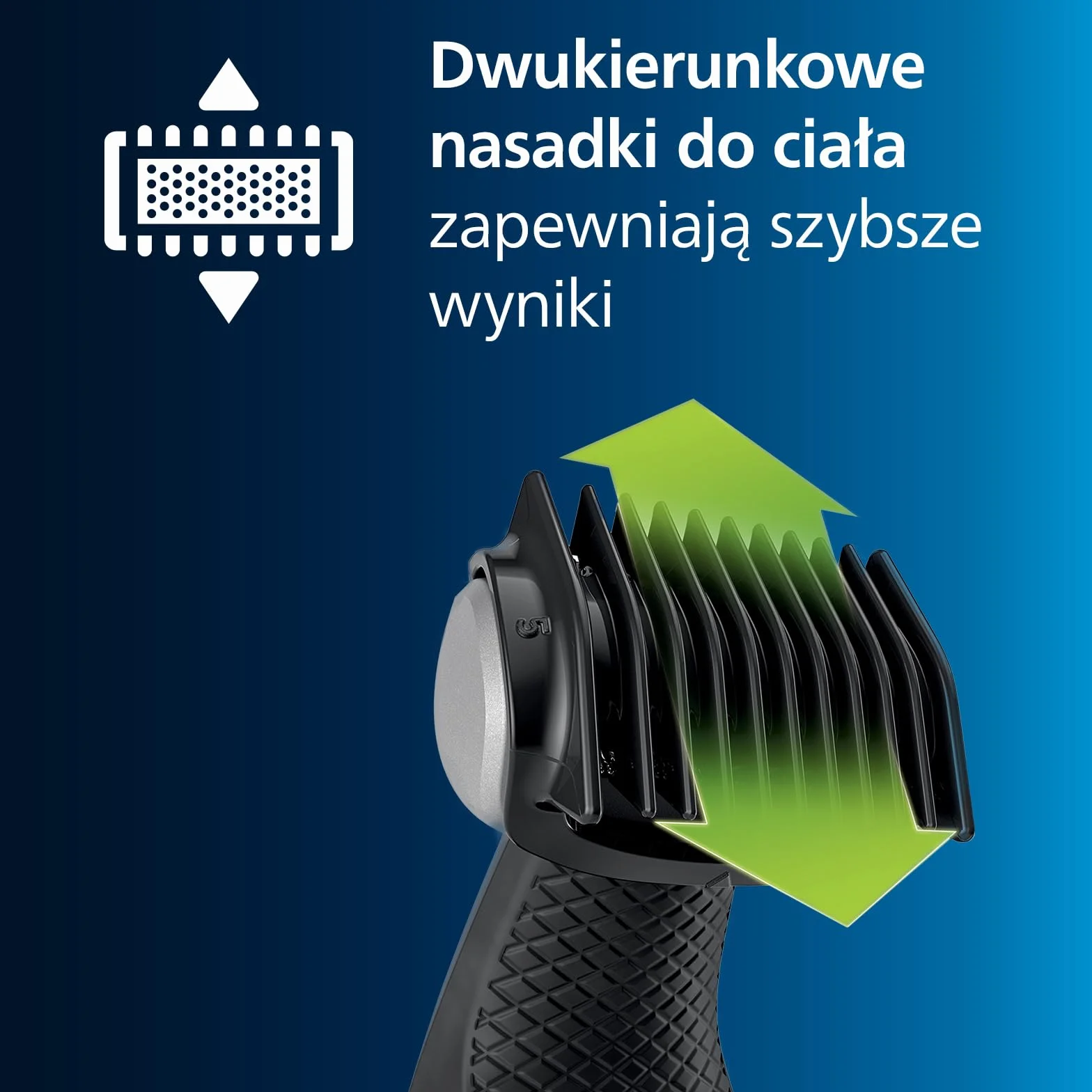 Philips Bodygroom 5000, Trymer do Pachwin i Ciała z Możliwością Użytkowania pod Prysznicem, Dokładne i Wygodne Golenie, Pielęgnacja Całego Ciała, w Tym Pleców, 60 Min Czas Pracy, Model Bg5021/16