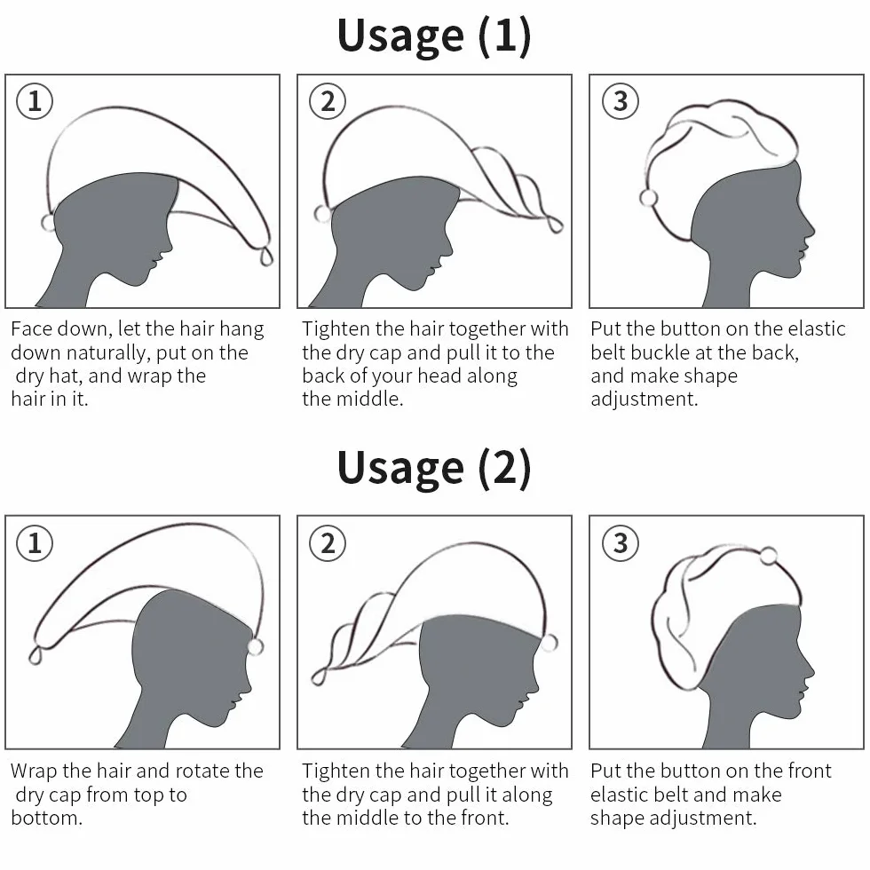 Ręcznik turban do włosów 4-pak ręczników do suszenia włosów, super chłonny turban z guzikami do szybkiego suszenia.