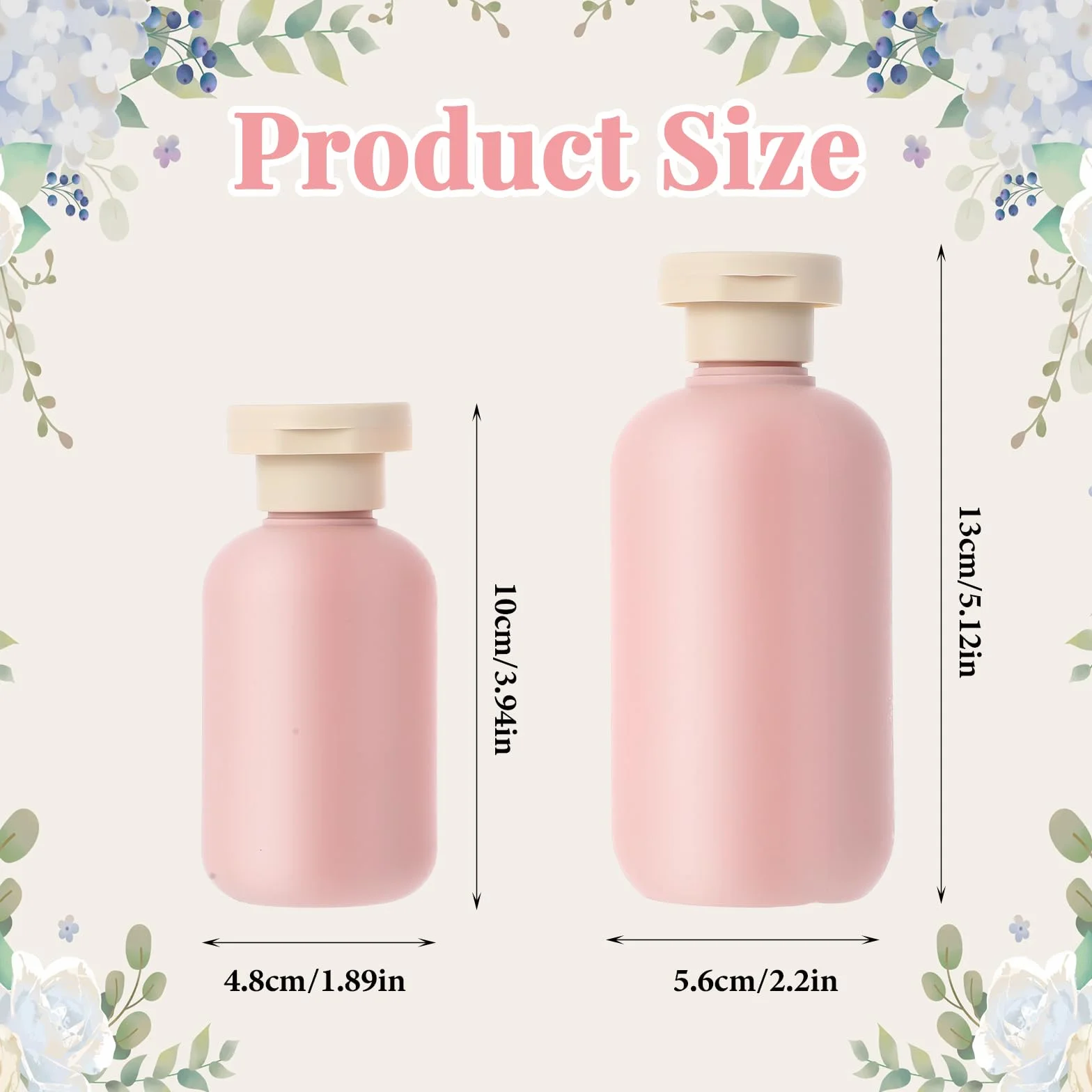 6 sztuk butelek podróżnych, 100 ml/200 ml, przenośna butelka wyciskana, silikonowa, z zabezpieczeniem przed wyciekiem, pojemnik na żel pod prysznic, szampon, żel pod prysznic, krem do