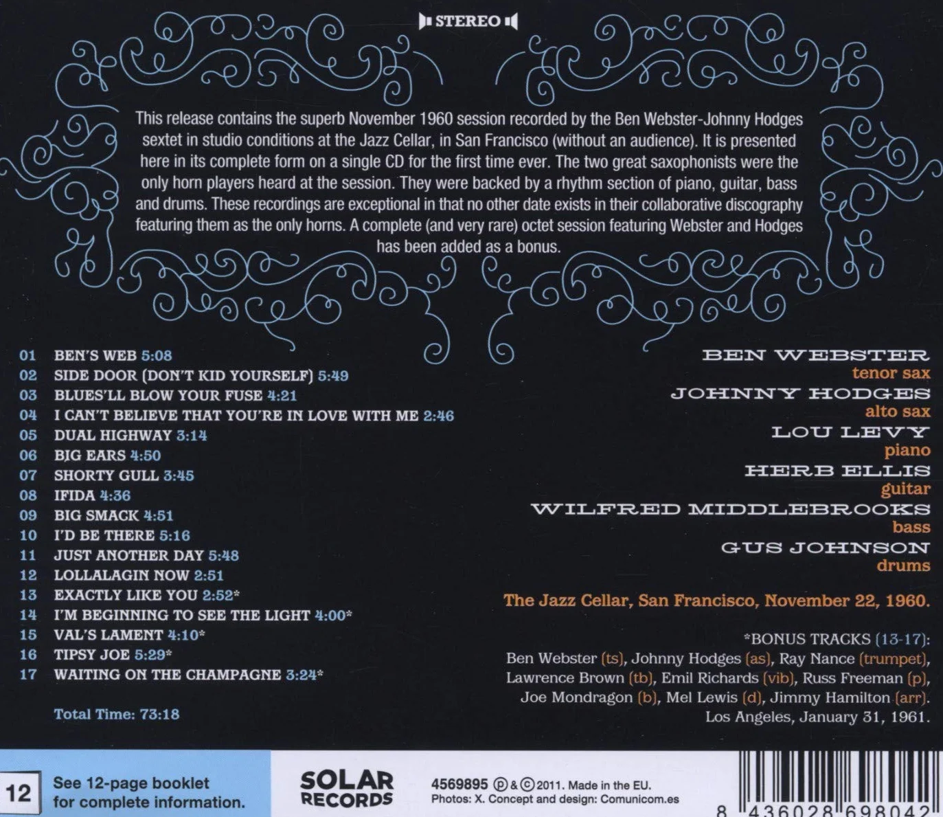1960 Jazz Cellar Session Bonus Tracks Edition
