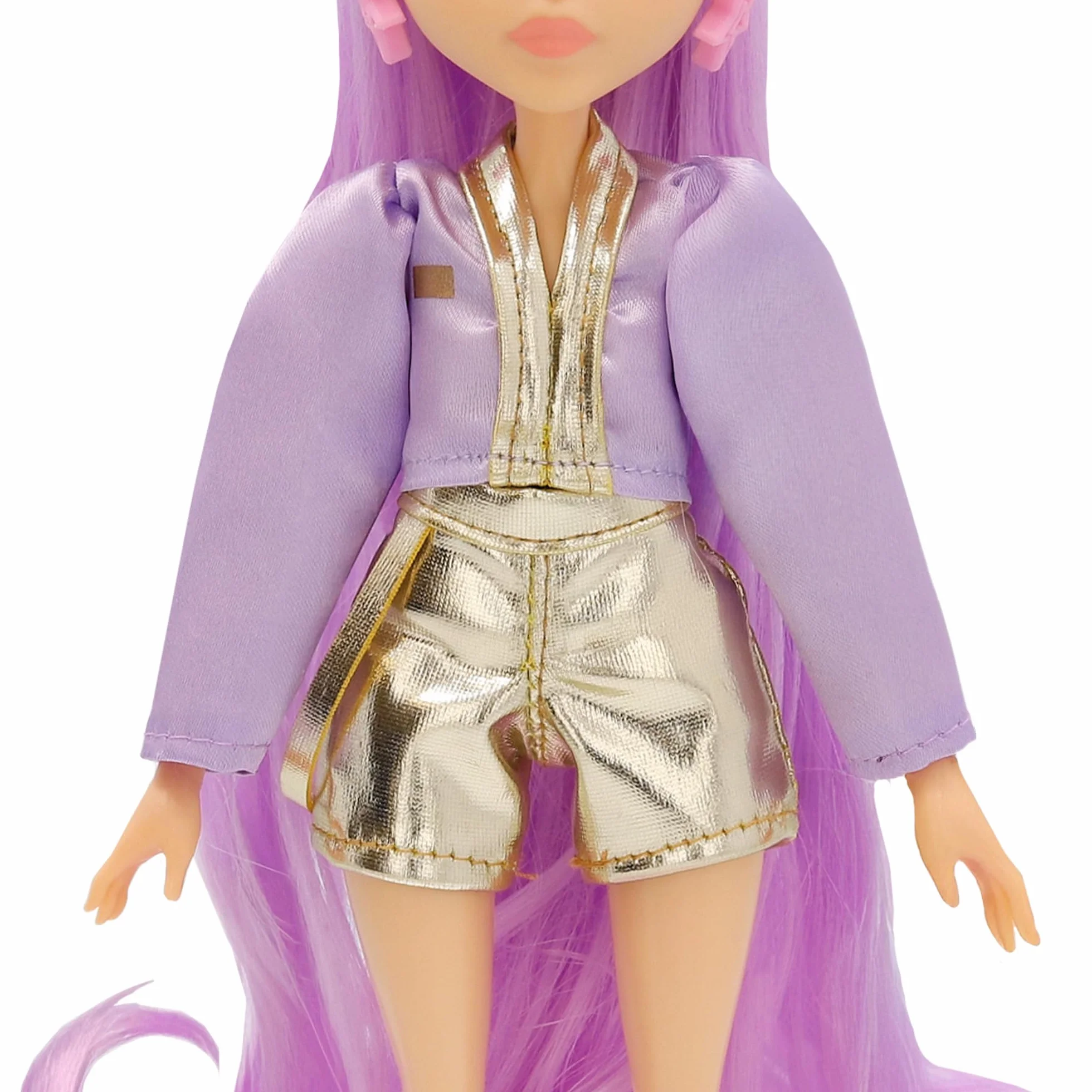 K Pop Idol Lalka Nari Fashion Doll K-Pop Power Idol, Lawendowe włosy. 3 akcesoria do tworzenia optymalnych strojów dla fanów w wieku 3 lat