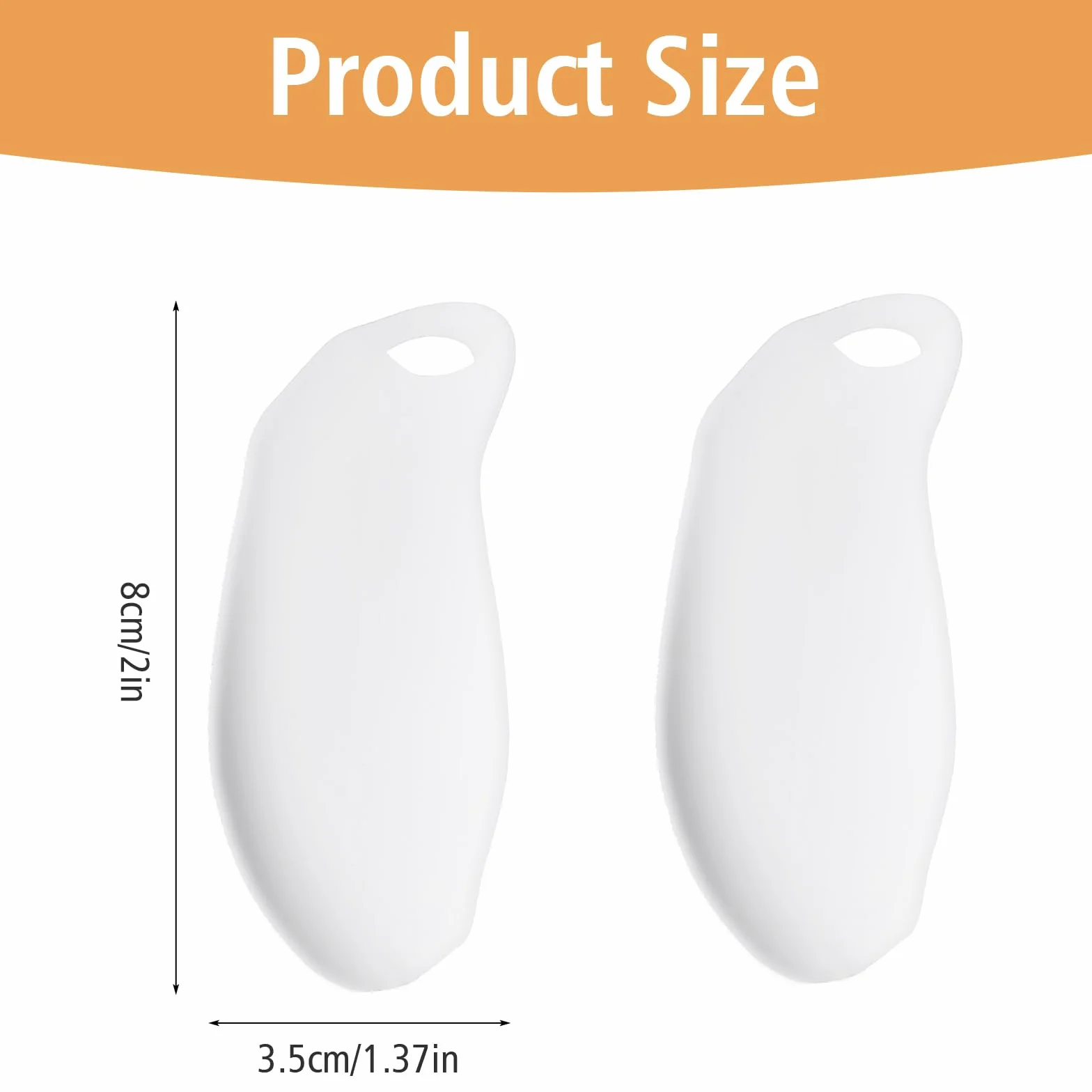 COMNICO Pinky Toe separatory żelowe, 8 sztuk, żelowe ochraniacze na palce, miękkie podkładki żelowe z podkładkami dystansowymi, ochrona palców u nóg, szybkie łagodzenie bólu dla mężczyzn i kobiet