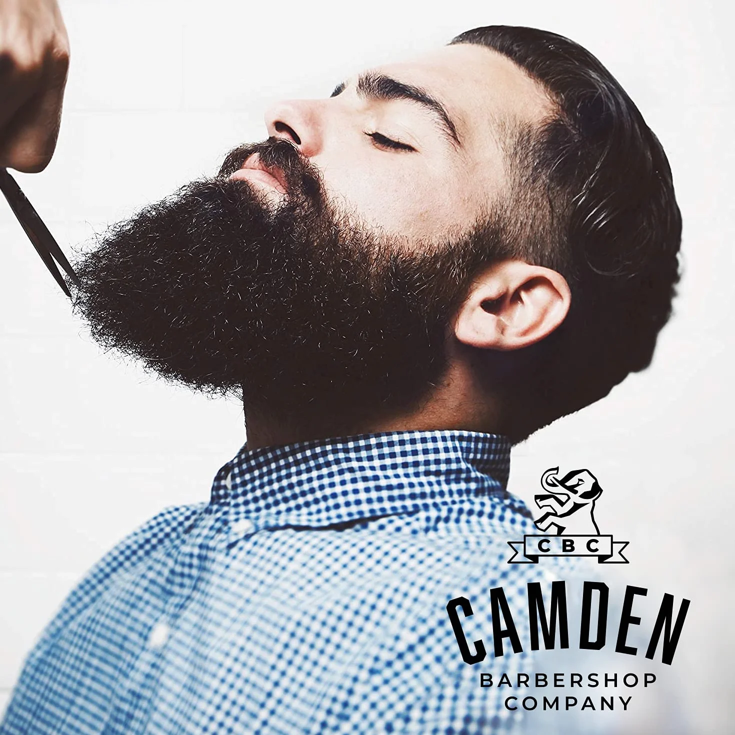 Ultralight Bartkamm von Camden Barbershop Company ? Birnbaumholz ? inkl. Etui ? für die tägliche Bartpflege & das Auftragen von Bartöl/Beard Balm ?