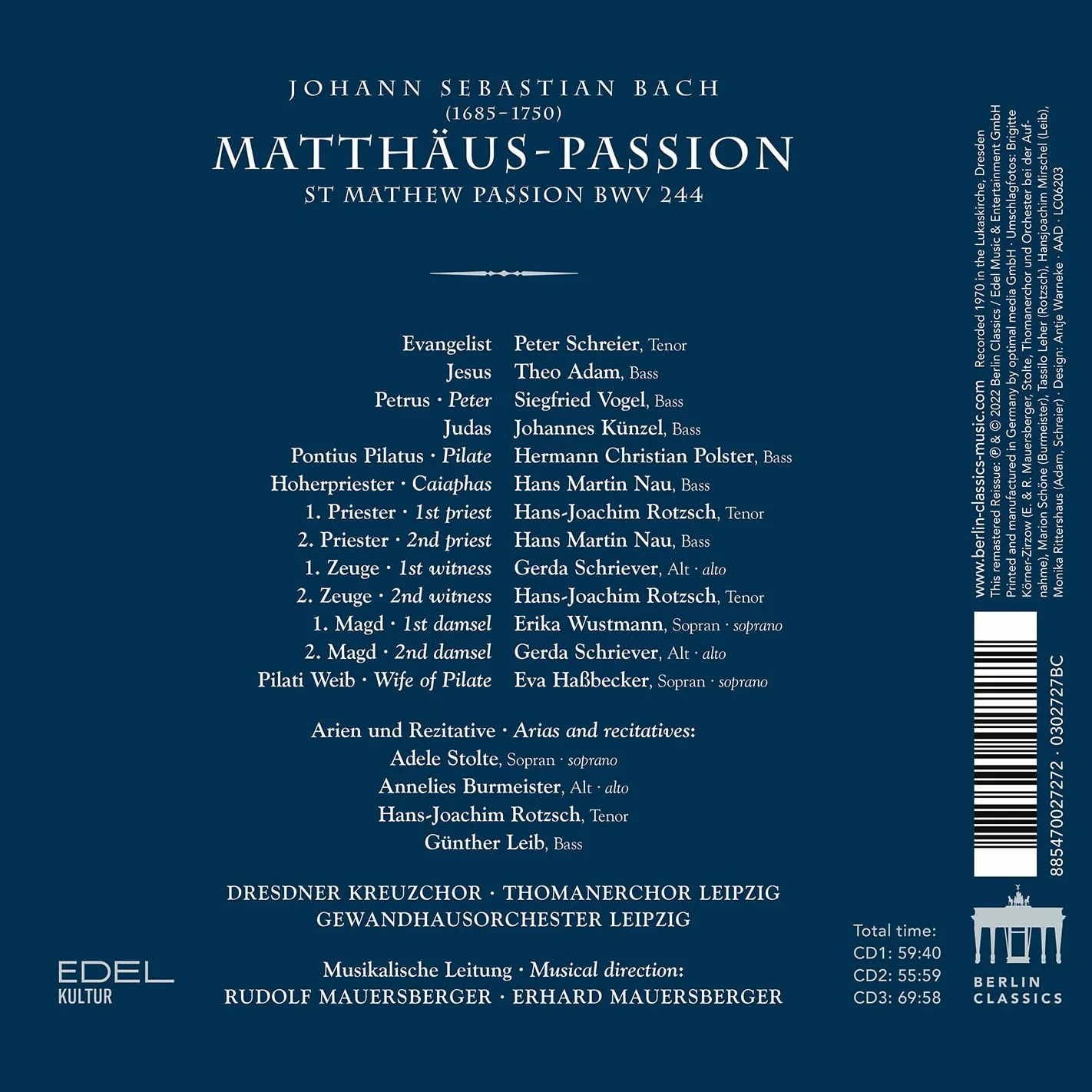 Johann Sebastian Bach: Matthäus Passion