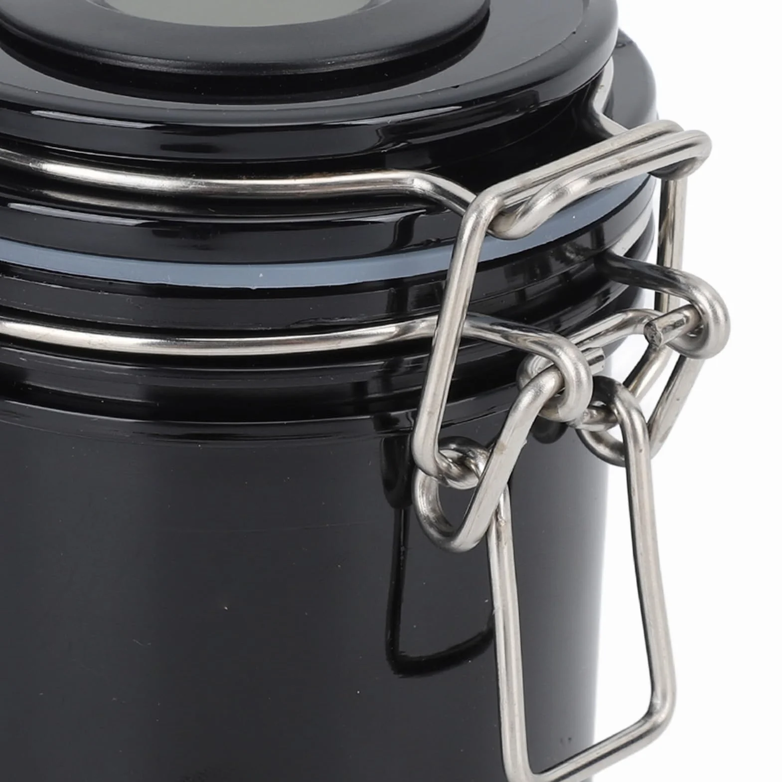 Pojemnik na Klej do Rzęs 250 Ml Szczelny z Termometrem i Higrometrem BLACK