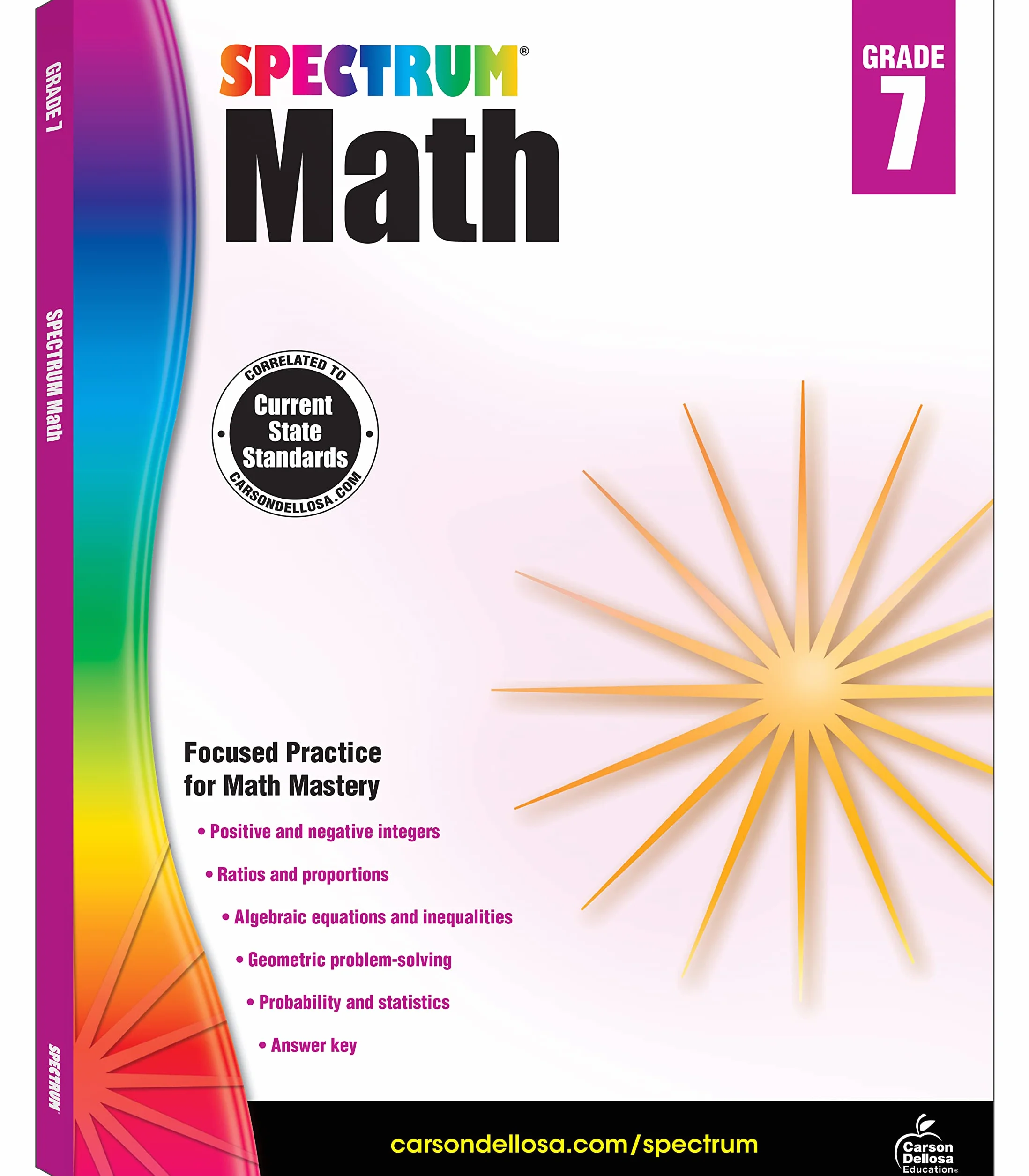 Spectrum Math Workbook, Grade 7