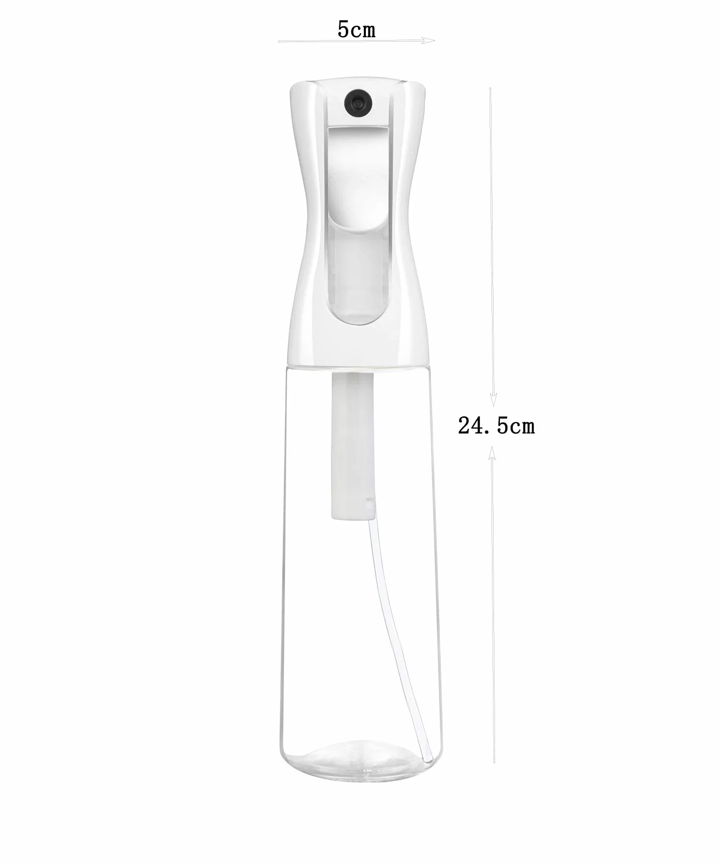 Spray do włosów z ciągłą mgiełką wodną 300 ml przezroczysty