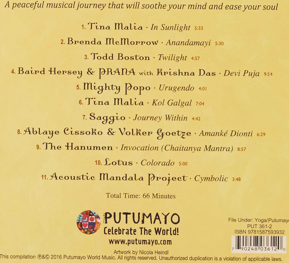 Putumayo Presents - Acoustic Yoga