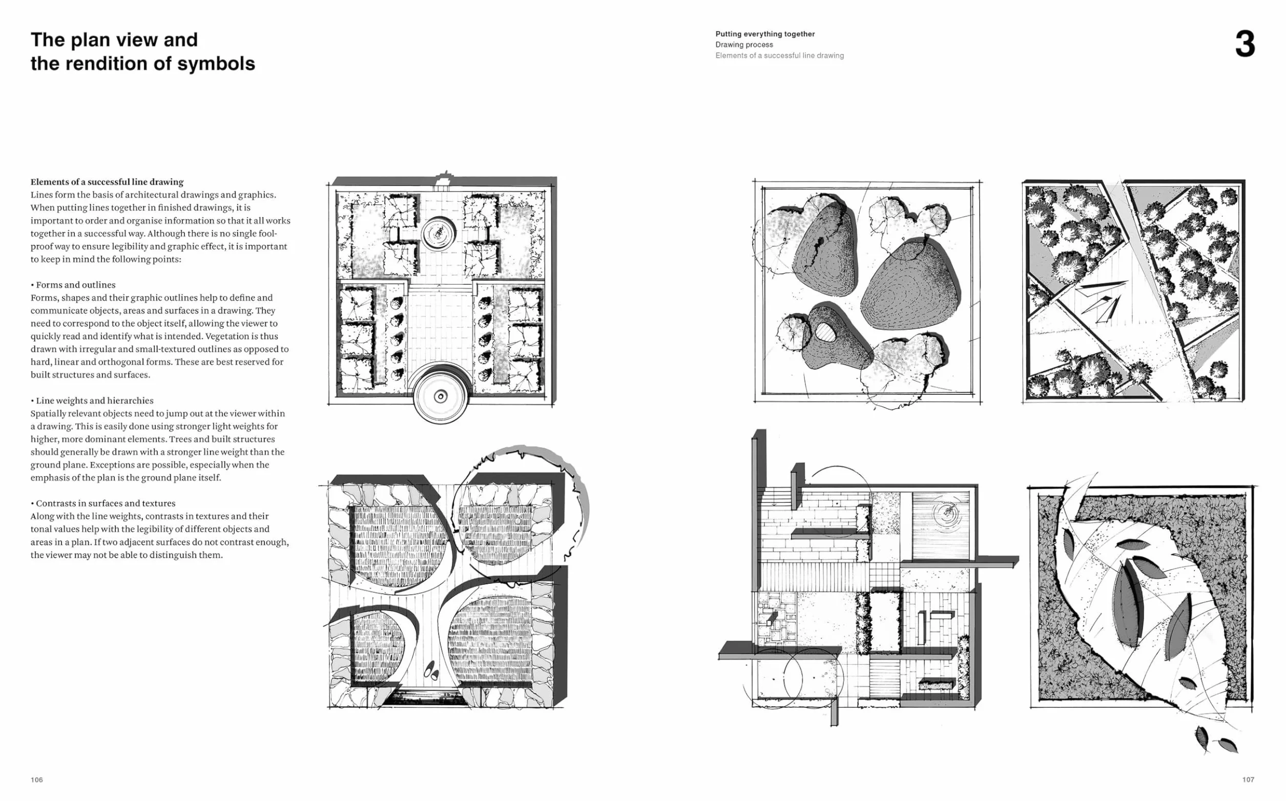 Drawing for Landscape Architects 1: Basic Drawing, Graphics, and Projections: Vol. 1