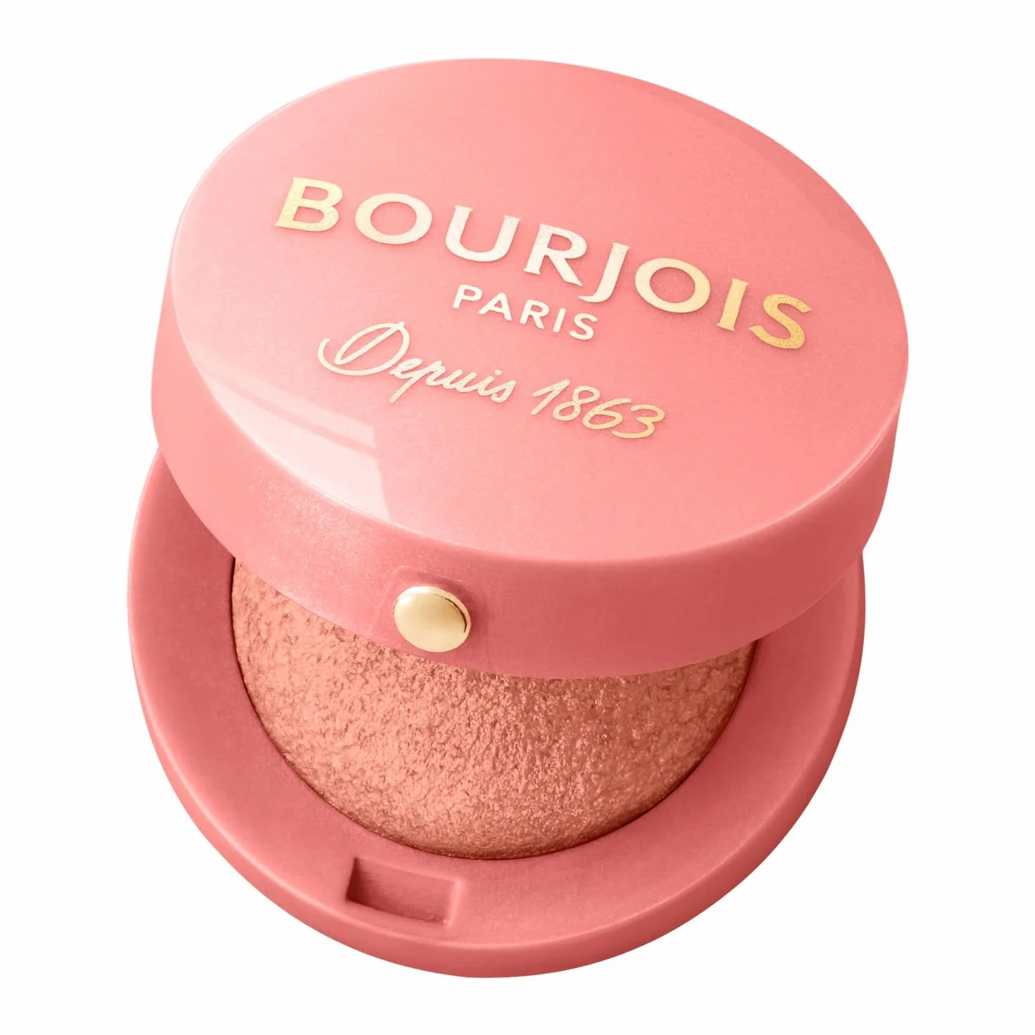 Bourjois Little Round Pot Trwały Róż do Policzków z Lusterkiem i Pędzelkiem nr 016 Rose, 2,5g