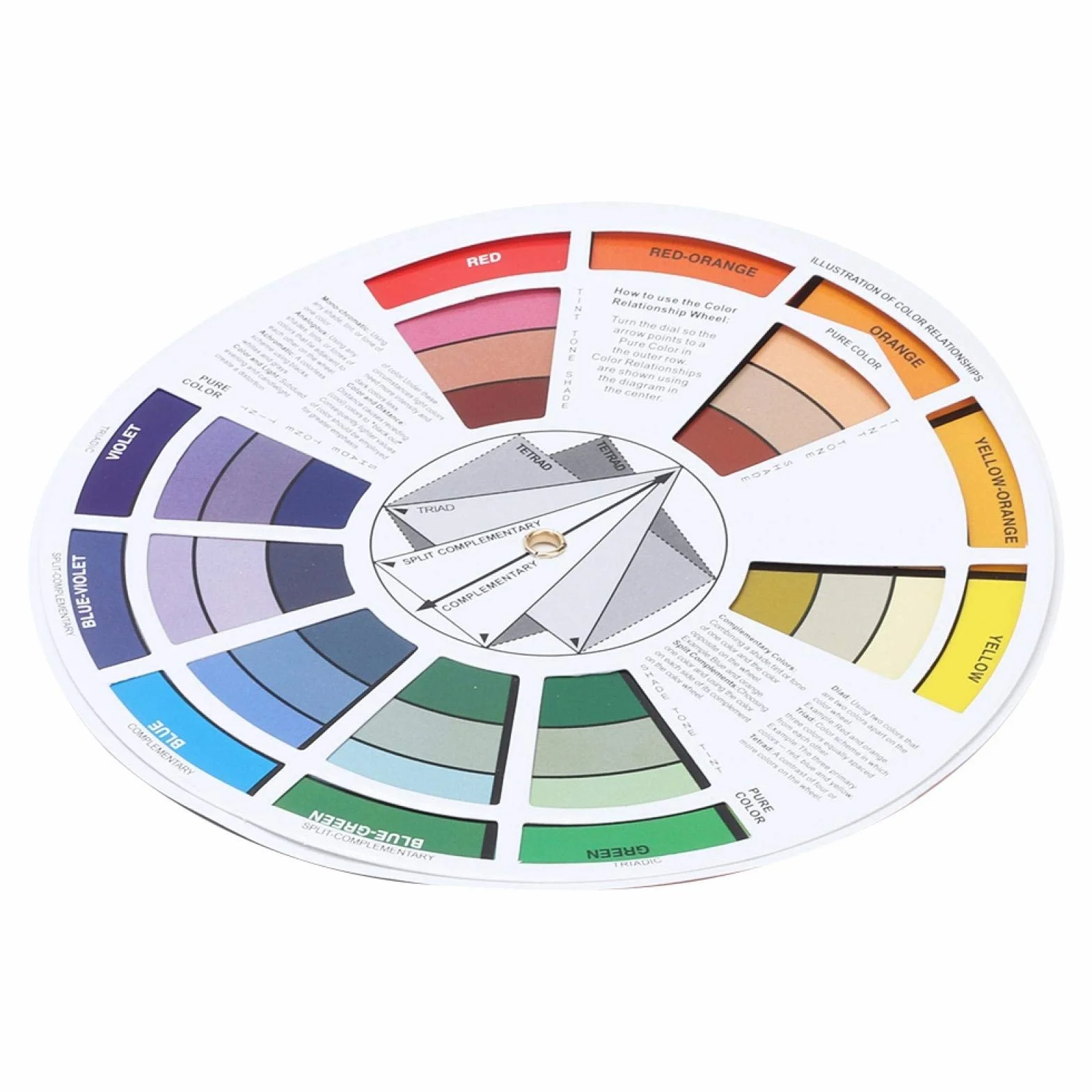 Tattoo Color Wheel Color Mix Guide Chart for Permanent Makeup Pigment Supplies
