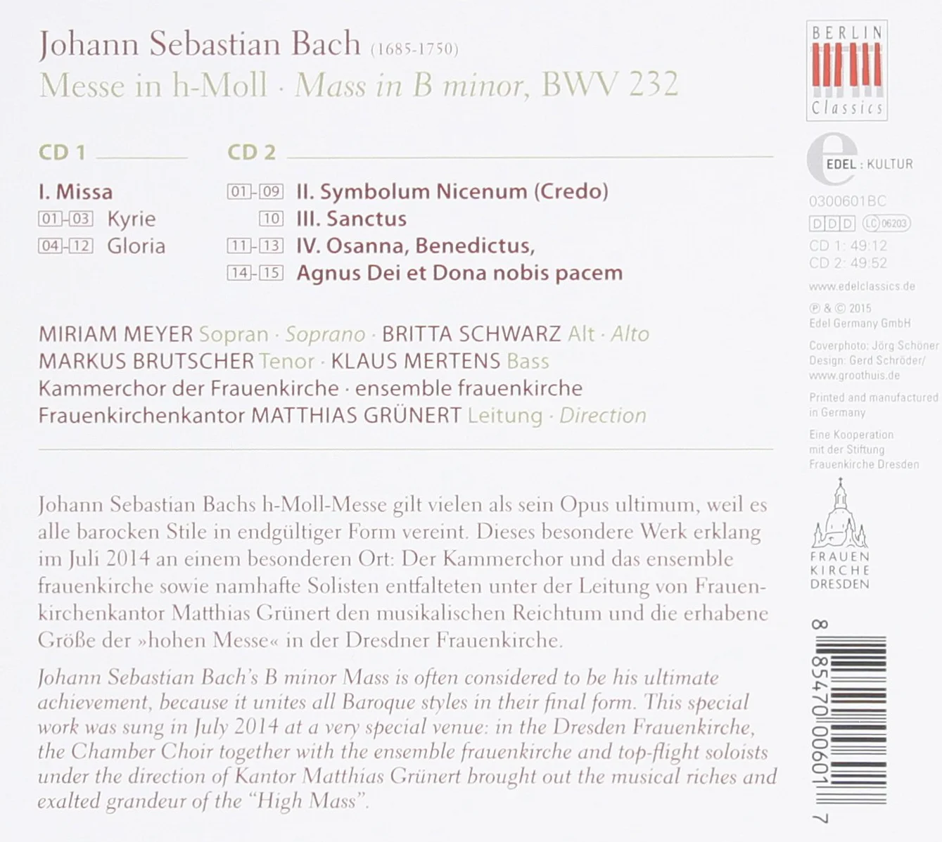 Johann Sebastian Bach: Messe In H-Moll