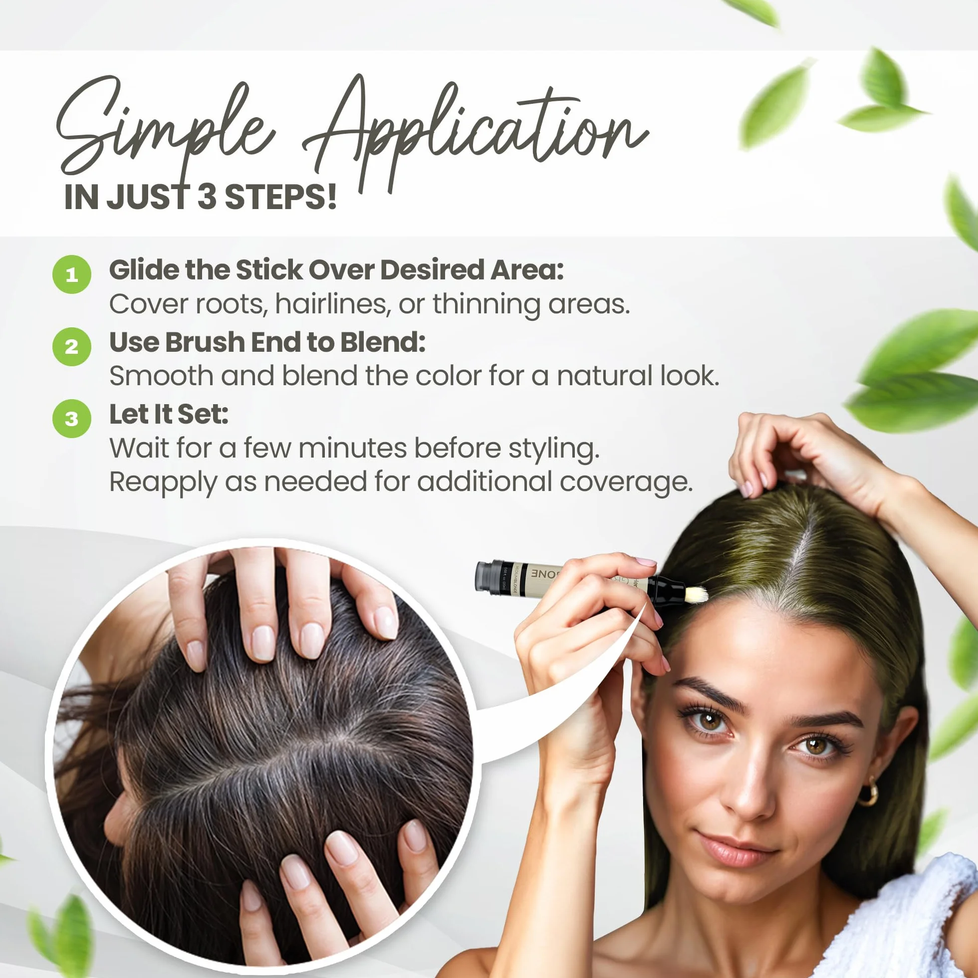 Herbishh Hair Root Touchup Pen korektor do cienkich włosów wodoodporny półpermanentny średni blond 0,68 fl
