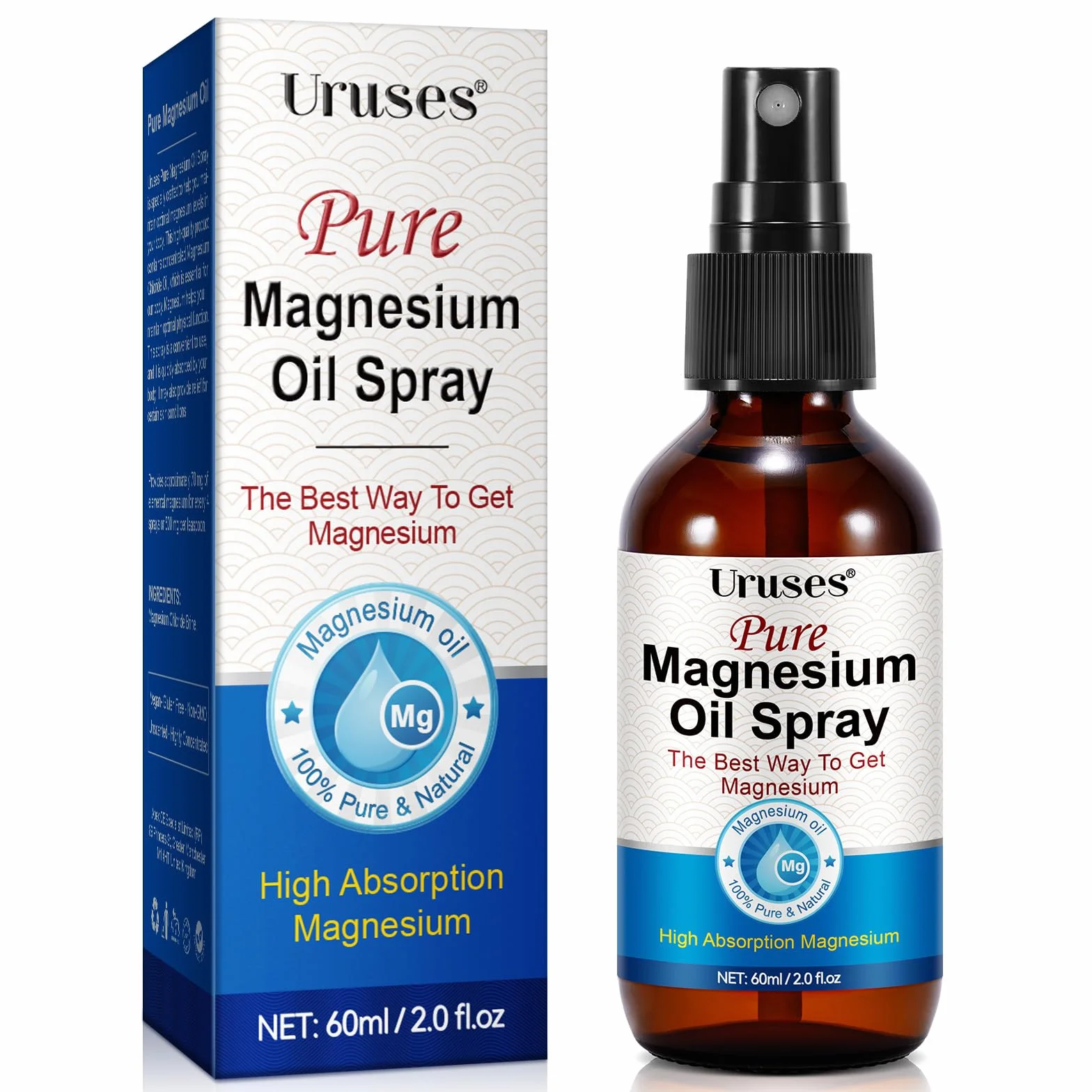 Olej magnezowy w sprayu 100% naturalny ultraczysty do ciała i stóp