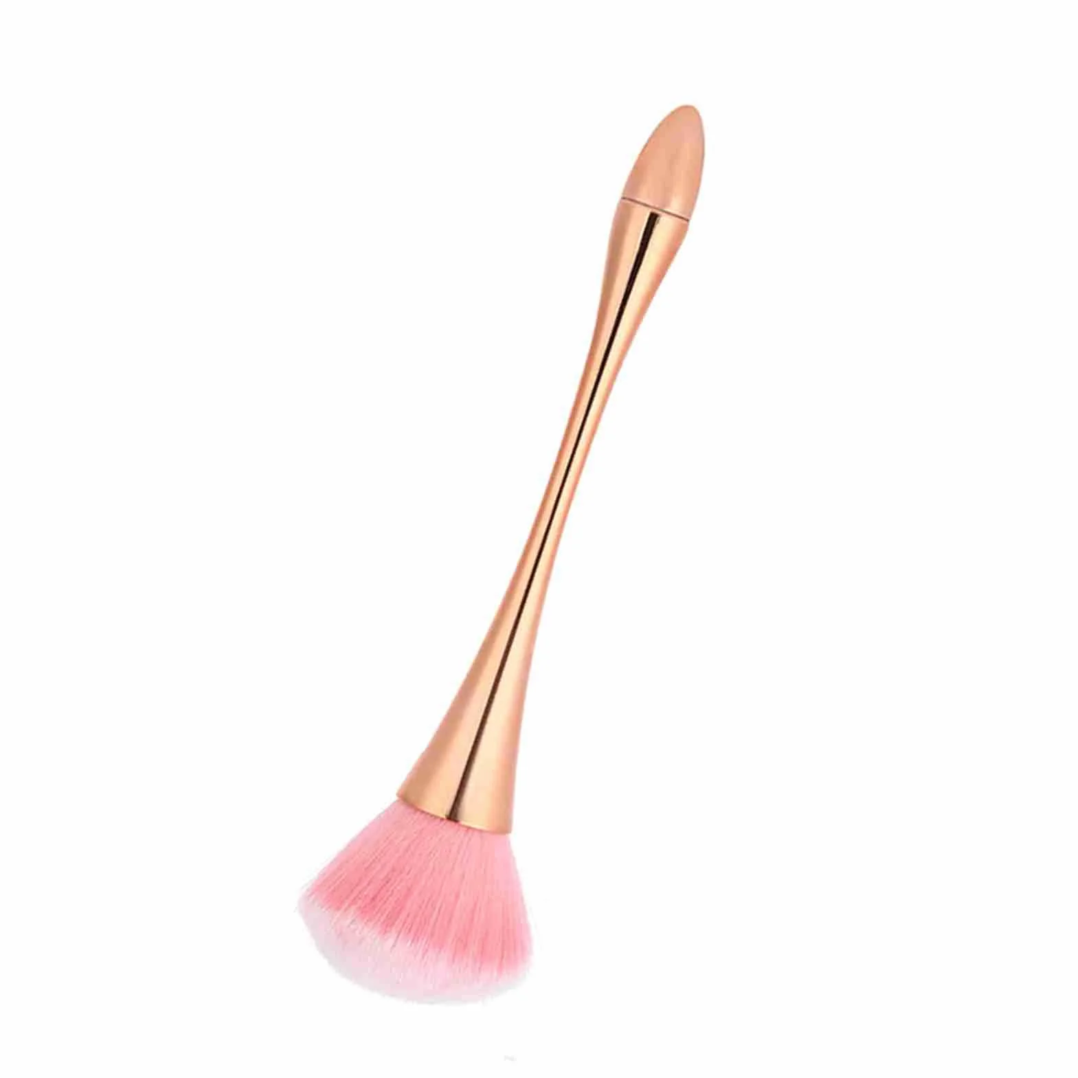 Generic Pędzel do Paznokci, Wielofunkcyjne Narzędzie do Paznokci, Dobrze Zaprojektowane do Domu Manicure Salon Salon Kosmetyczny (Różowe złoto)