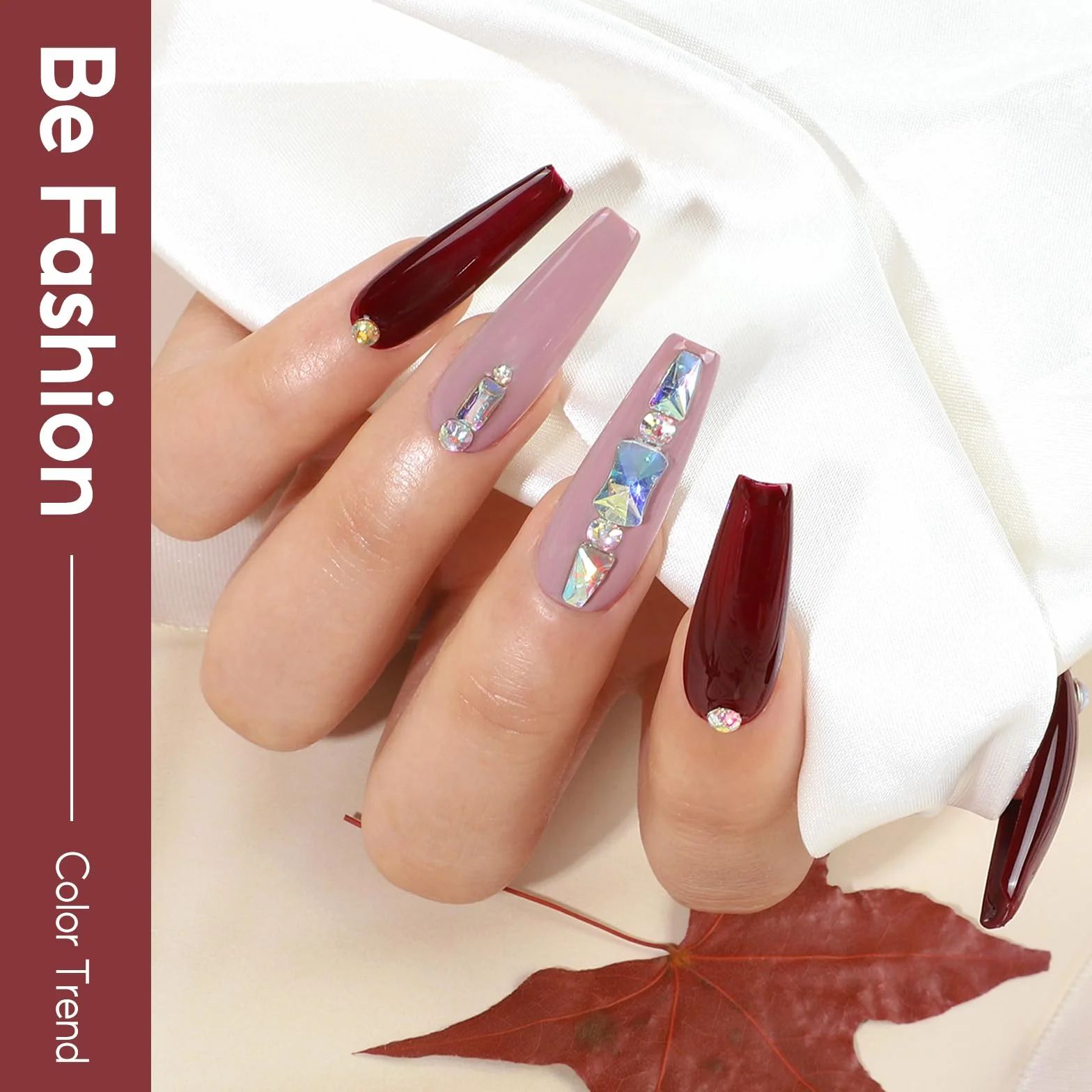 PEACECOLOR Lakier do paznokci UV żelowy 10 ml Ciemnobrązowy Ciemnoczerwony Soak Off LED DIY Manicure